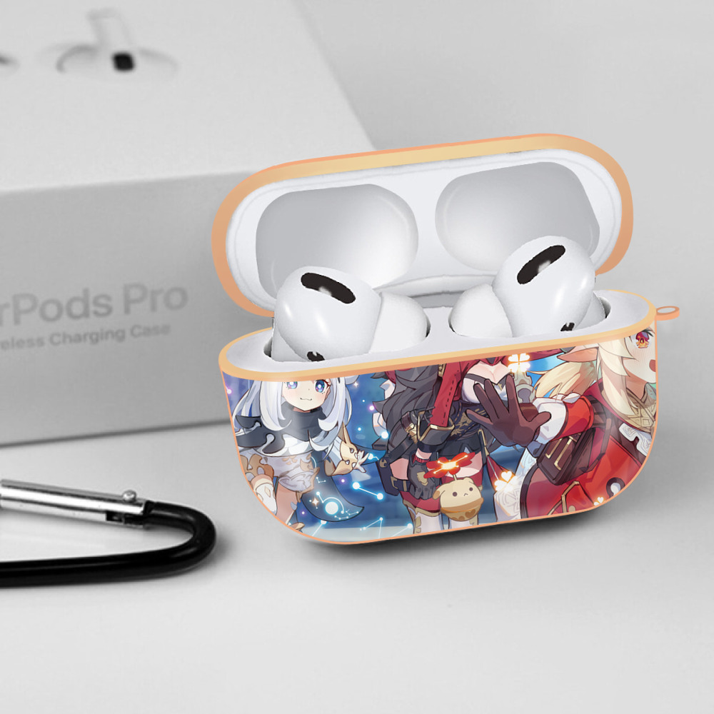 げんし神 genshin 【AirPods Pro用】ハードシェル保護ケース｜耐衝撃・防指紋・カラビナ付き商品仕様