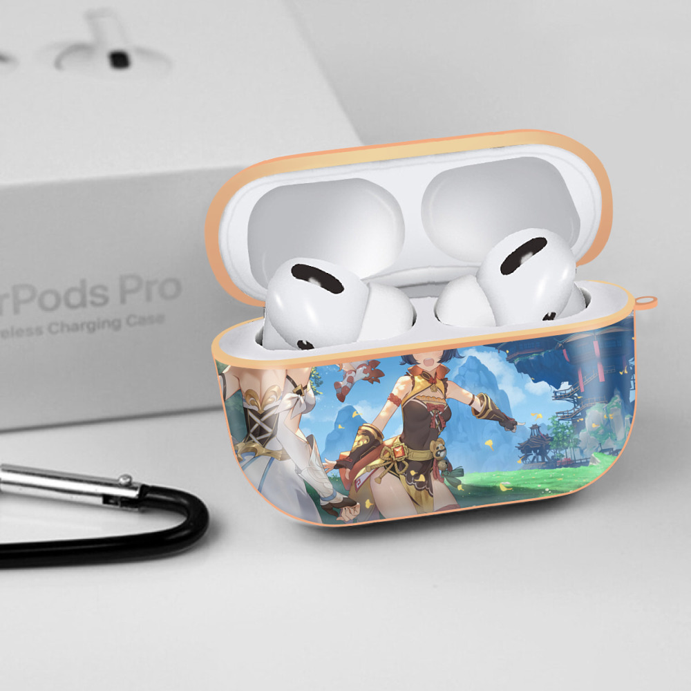 げんし神 genshin 【AirPods Pro用】ハードシェル保護ケース｜耐衝撃・防指紋・カラビナ付き商品仕様