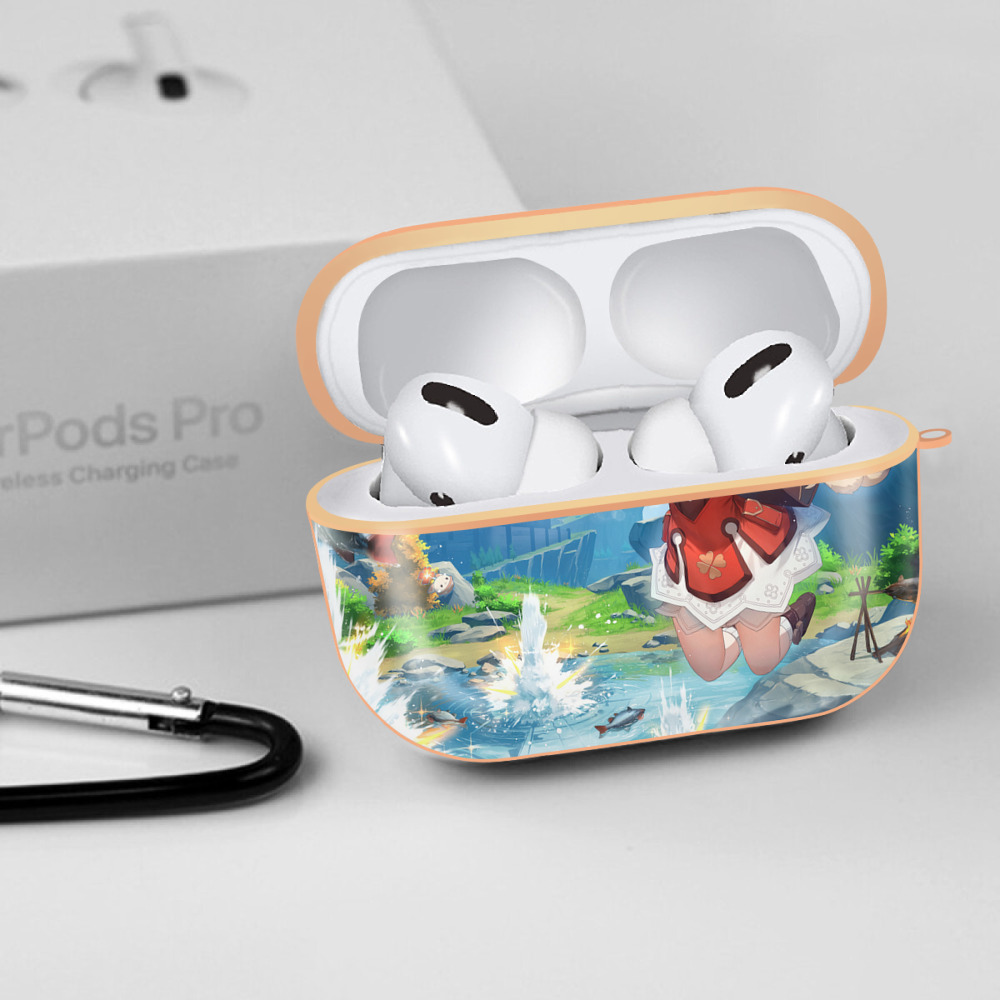 げんし神 genshin 【AirPods Pro用】ハードシェル保護ケース｜耐衝撃・防指紋・カラビナ付き商品仕様