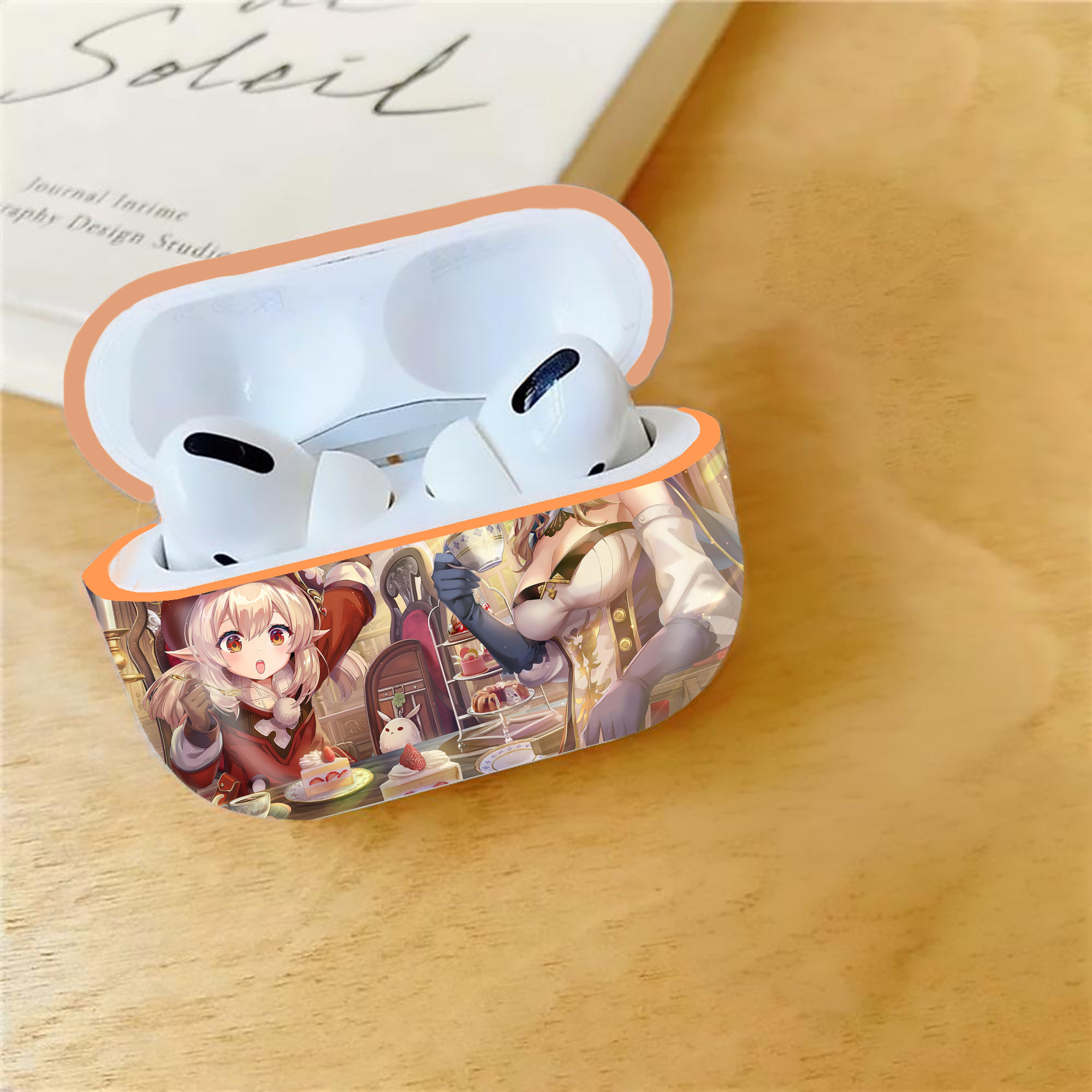 げんし神 genshin 【AirPods Pro用】ハードシェル保護ケース｜耐衝撃・防指紋・カラビナ付き商品仕様