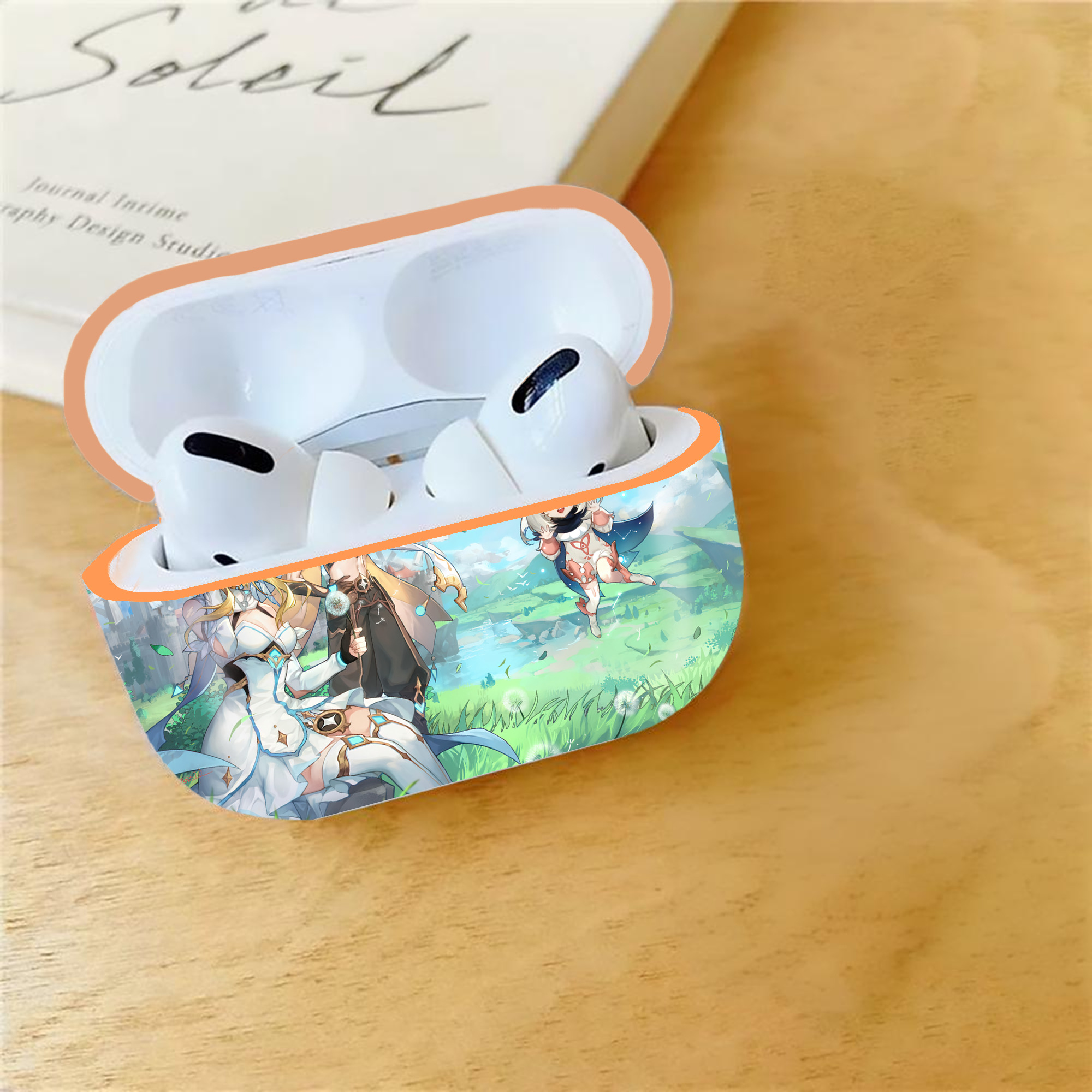 げんし神 genshin 【AirPods Pro用】ハードシェル保護ケース｜耐衝撃・防指紋・カラビナ付き商品仕様