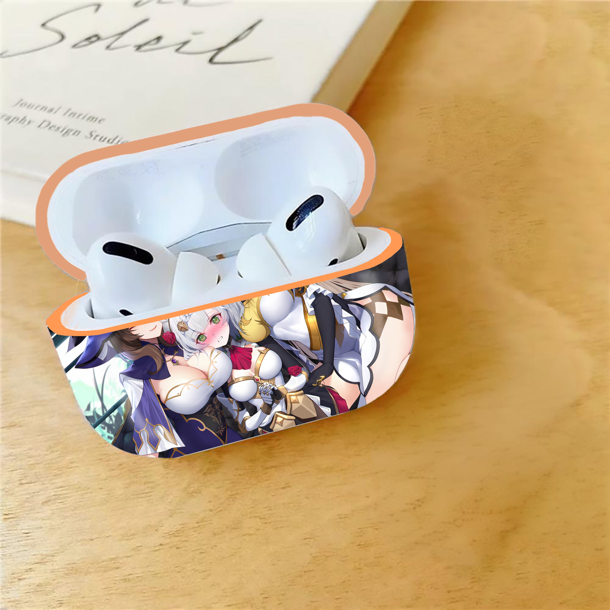 げんし神 genshin 【AirPods Pro用】ハードシェル保護ケース｜耐衝撃・防指紋・カラビナ付き商品仕様