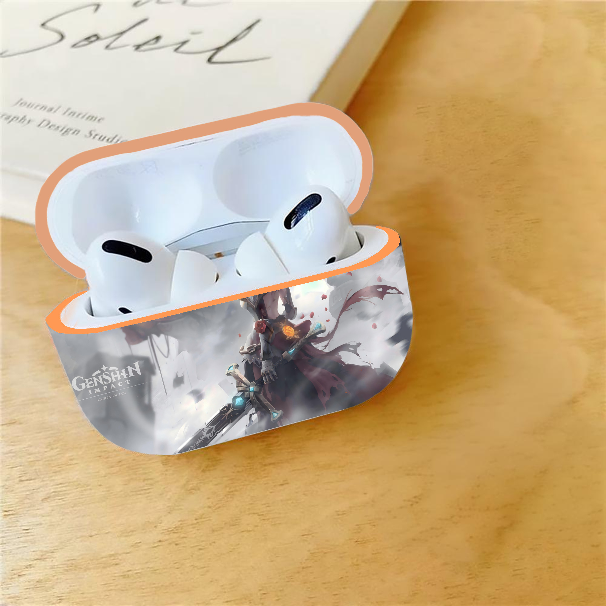 げんし神 genshin 【AirPods Pro用】ハードシェル保護ケース｜耐衝撃・防指紋・カラビナ付き商品仕様