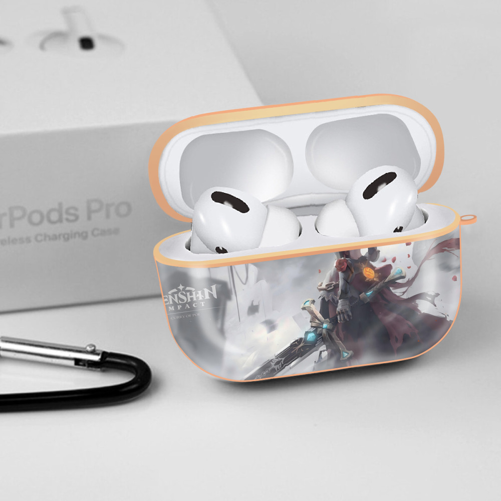 げんし神 genshin 【AirPods Pro用】ハードシェル保護ケース｜耐衝撃・防指紋・カラビナ付き商品仕様