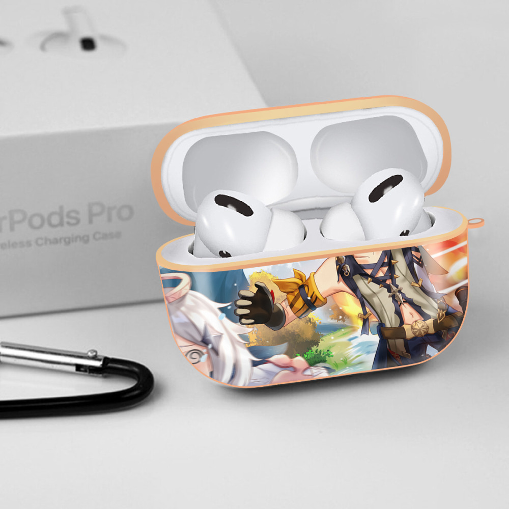 げんし神 genshin 【AirPods Pro用】ハードシェル保護ケース｜耐衝撃・防指紋・カラビナ付き商品仕様