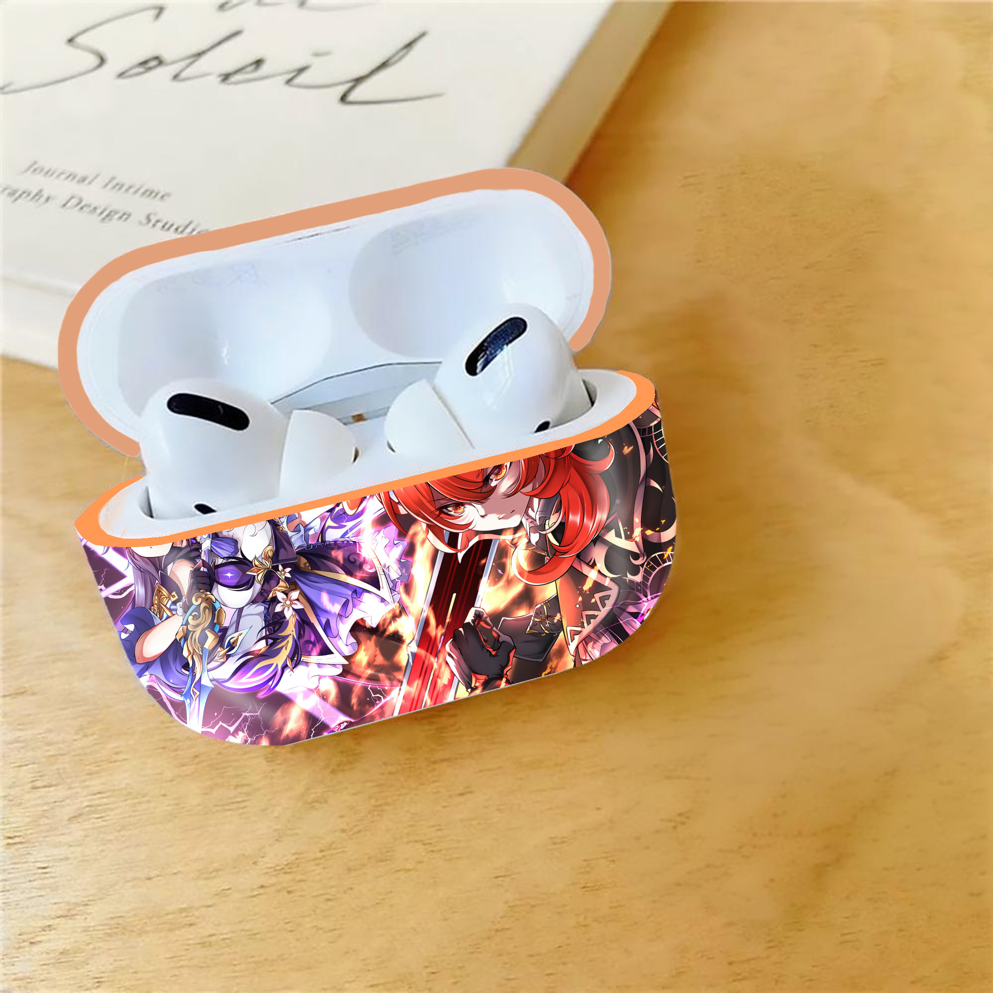 げんし神 genshin 【AirPods Pro用】ハードシェル保護ケース｜耐衝撃・防指紋・カラビナ付き商品仕様