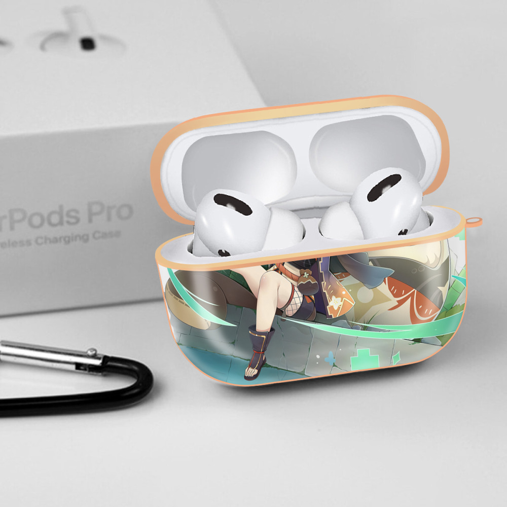 げんし神 genshin 【AirPods Pro用】ハードシェル保護ケース｜耐衝撃・防指紋・カラビナ付き商品仕様