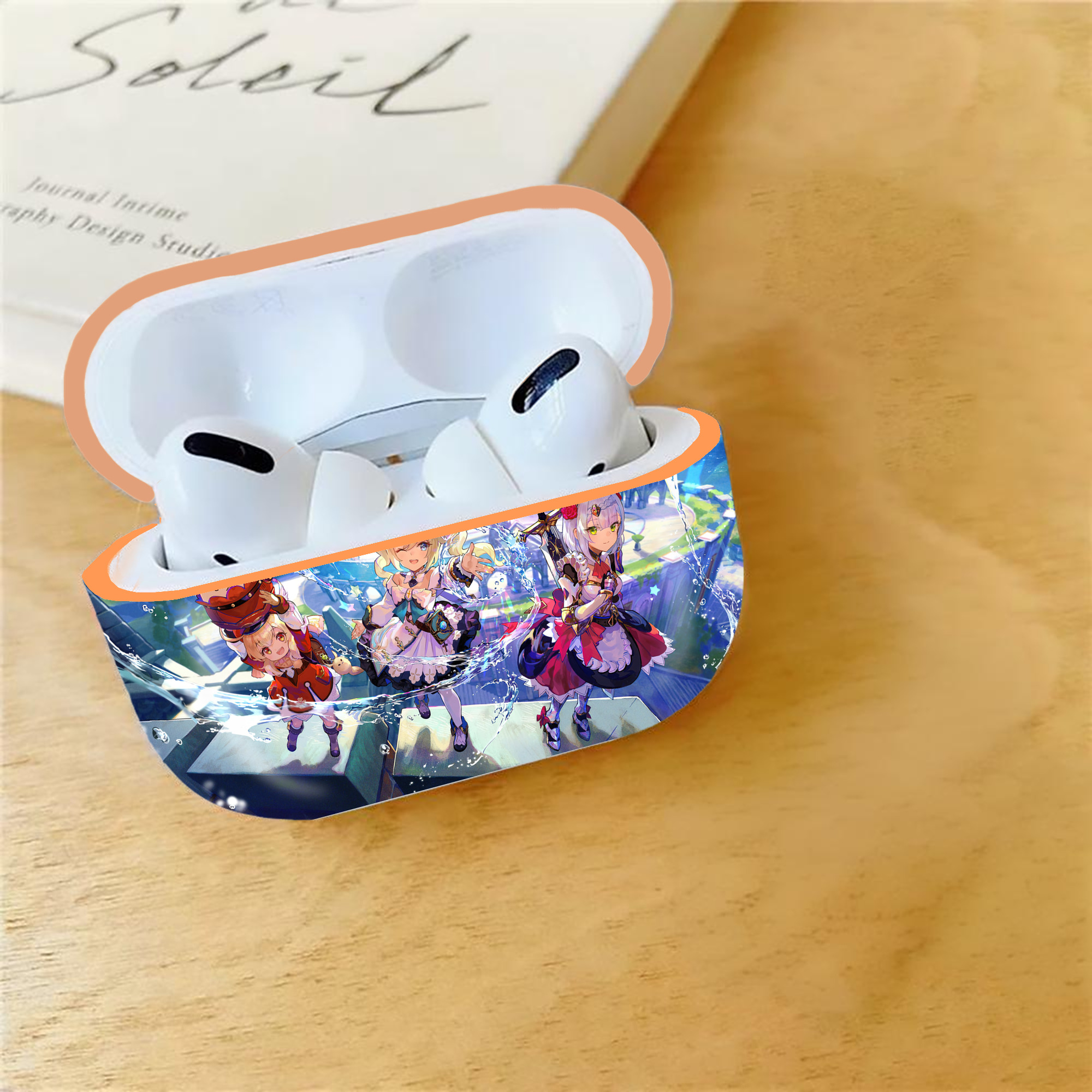 げんし神 genshin 【AirPods Pro用】ハードシェル保護ケース｜耐衝撃・防指紋・カラビナ付き商品仕様