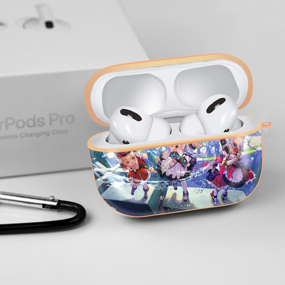 げんし神 genshin 【AirPods Pro用】ハードシェル保護ケース｜耐衝撃・防指紋・カラビナ付き商品仕様