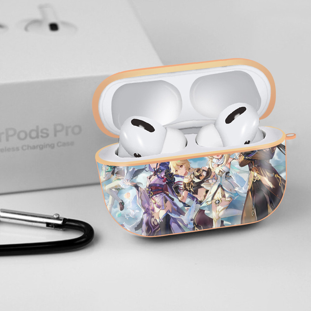 げんし神 genshin 【AirPods Pro用】ハードシェル保護ケース｜耐衝撃・防指紋・カラビナ付き商品仕様