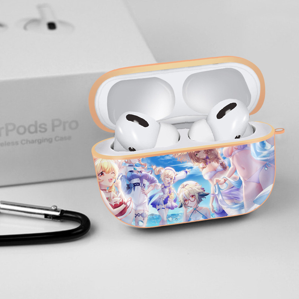 げんし神 genshin 【AirPods Pro用】ハードシェル保護ケース｜耐衝撃・防指紋・カラビナ付き商品仕様