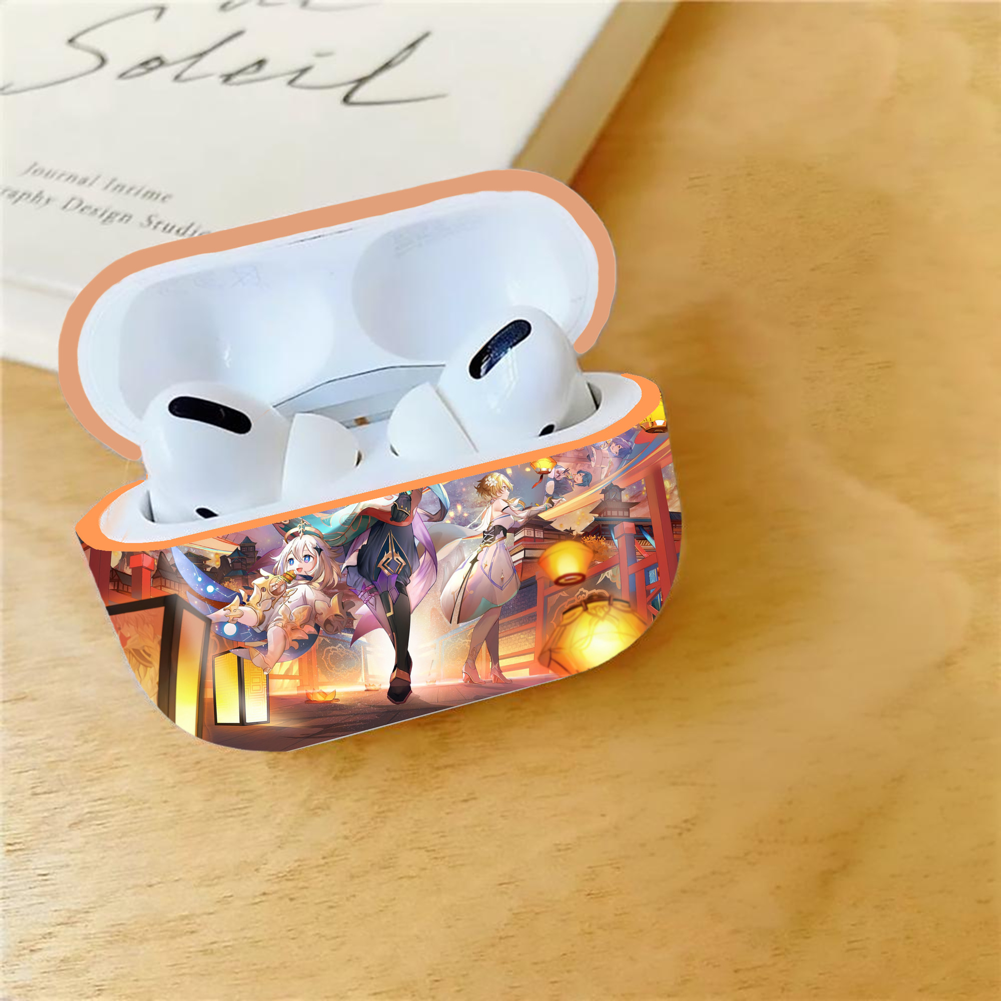 げんし神 genshin 【AirPods Pro用】ハードシェル保護ケース｜耐衝撃・防指紋・カラビナ付き商品仕様