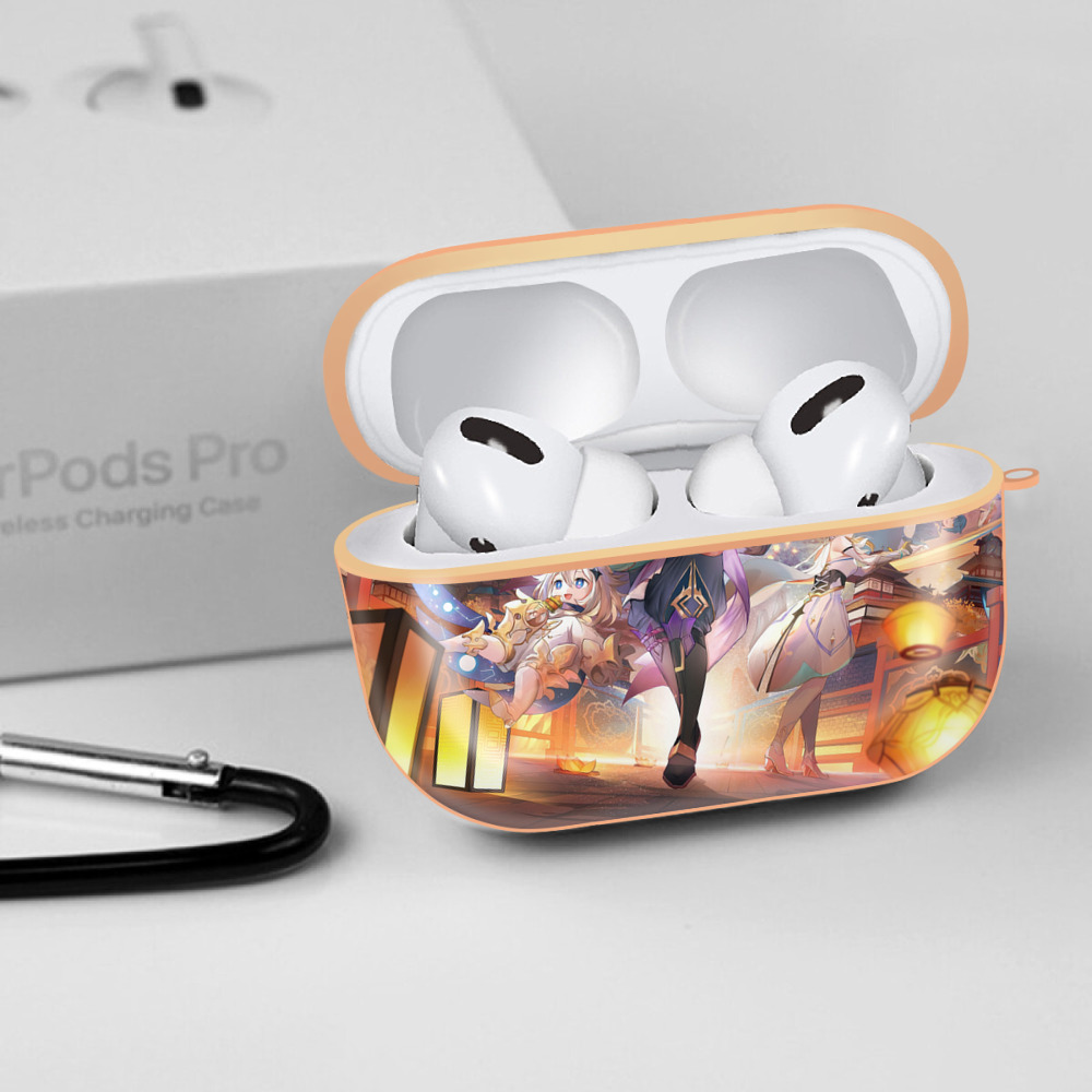 げんし神 genshin 【AirPods Pro用】ハードシェル保護ケース｜耐衝撃・防指紋・カラビナ付き商品仕様