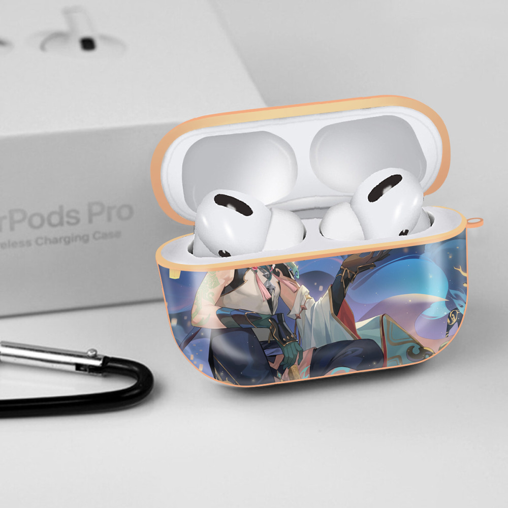 げんし神 genshin 【AirPods Pro用】ハードシェル保護ケース｜耐衝撃・防指紋・カラビナ付き商品仕様