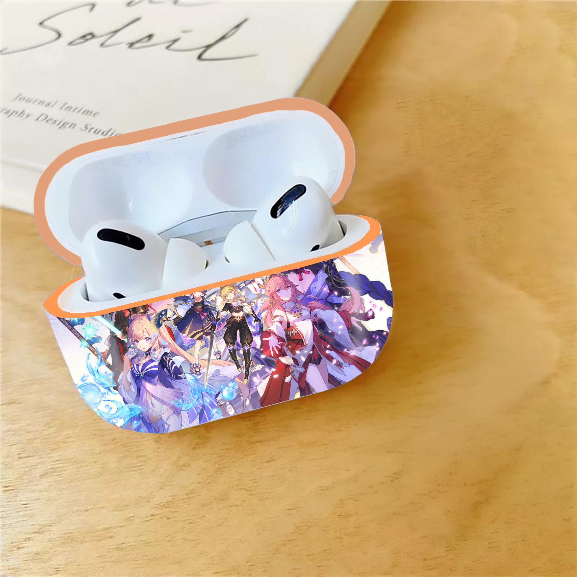 げんし神 genshin 【AirPods Pro用】ハードシェル保護ケース｜耐衝撃・防指紋・カラビナ付き商品仕様