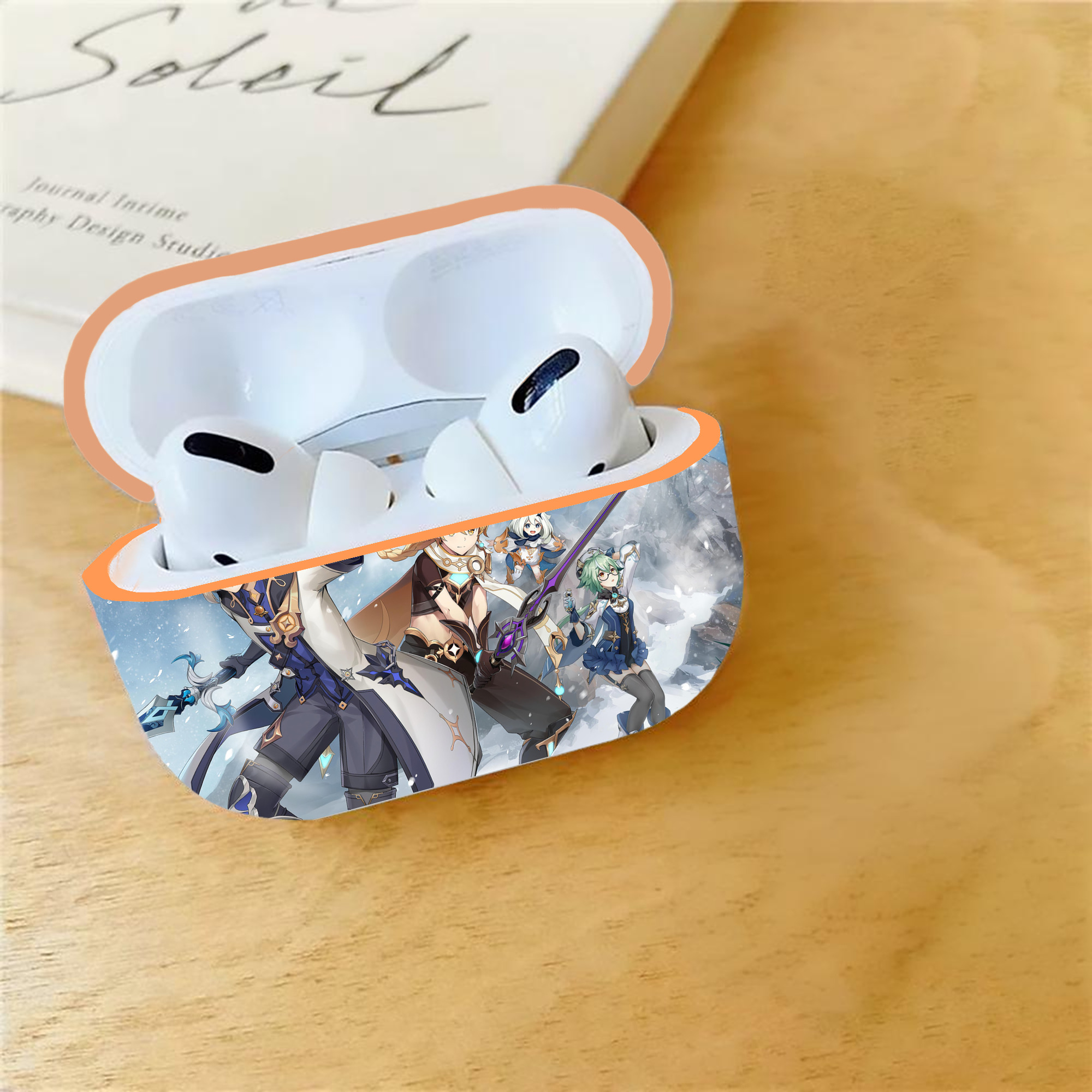 げんし神 genshin 【AirPods Pro用】ハードシェル保護ケース｜耐衝撃・防指紋・カラビナ付き商品仕様