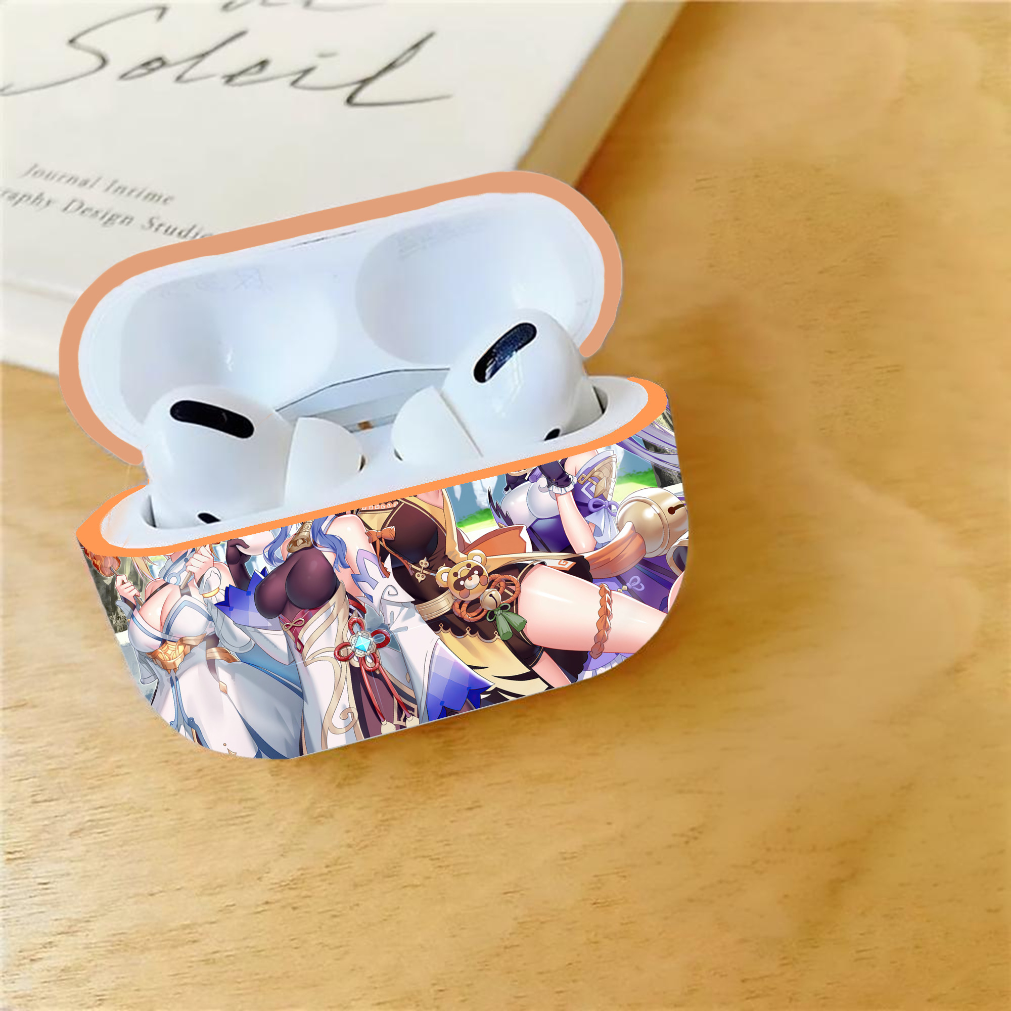 げんし神 genshin 【AirPods Pro用】ハードシェル保護ケース｜耐衝撃・防指紋・カラビナ付き商品仕様