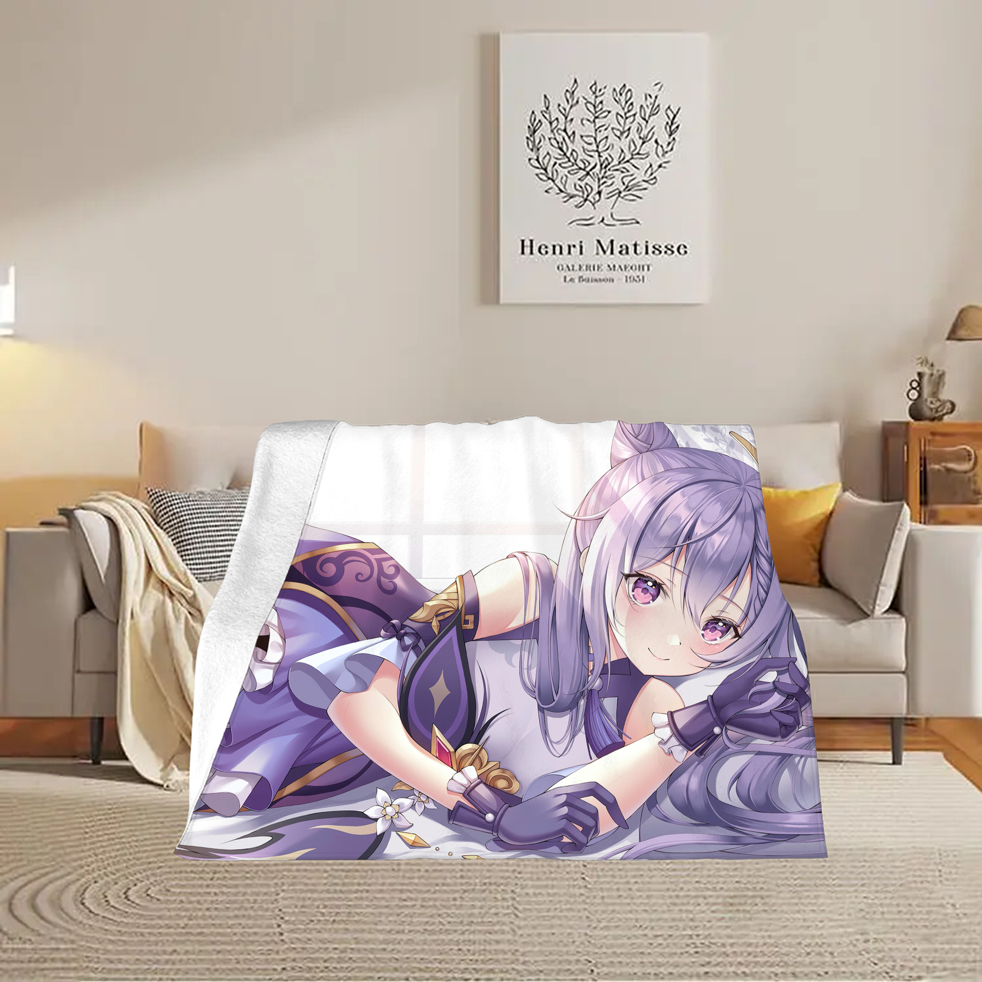 げんし神 genshin フランネルブランケット・多サイズ対応（横型）