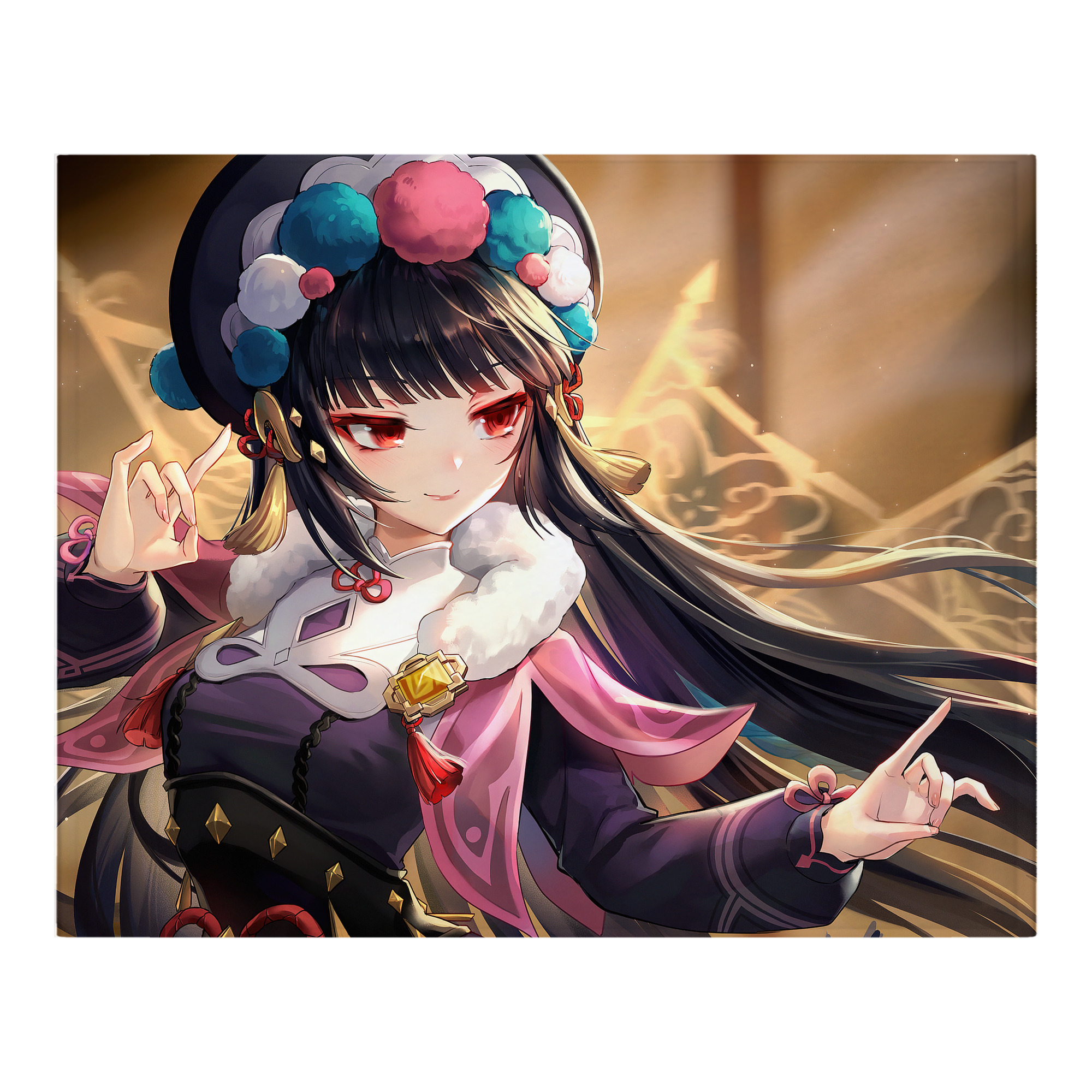げんし神 genshin フランネルブランケット・多サイズ対応（横型）