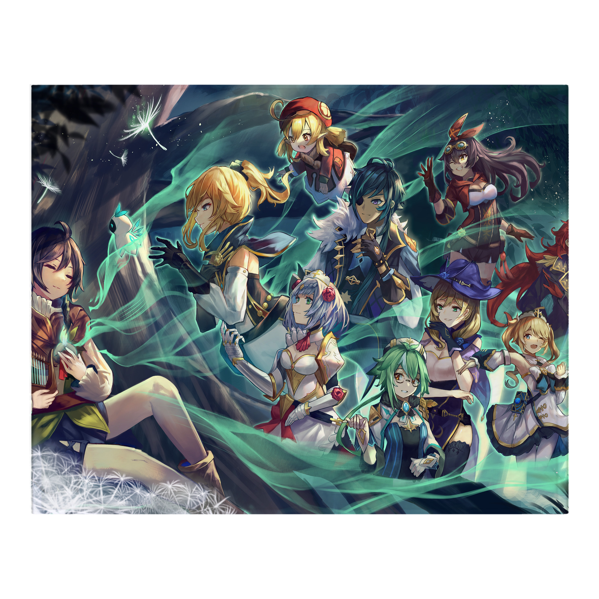 げんし神 genshin フランネルブランケット・多サイズ対応（横型）