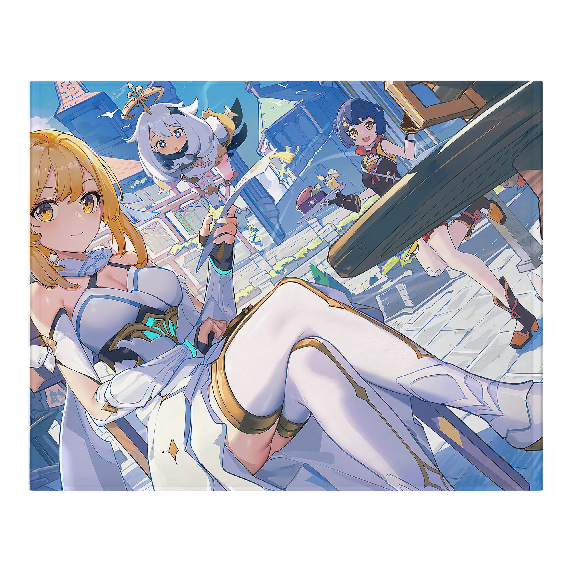 げんし神 genshin フランネルブランケット・多サイズ対応（横型）
