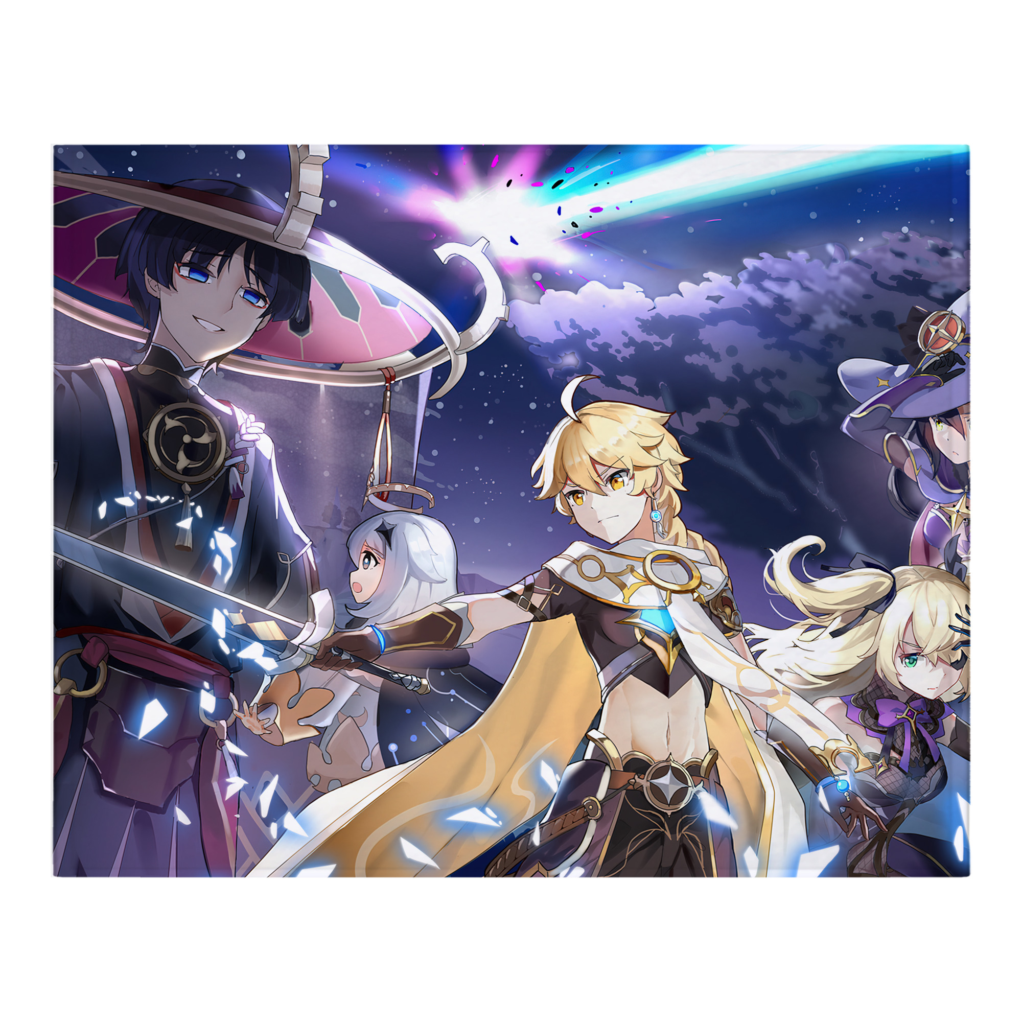 げんし神 genshin フランネルブランケット・多サイズ対応（横型）