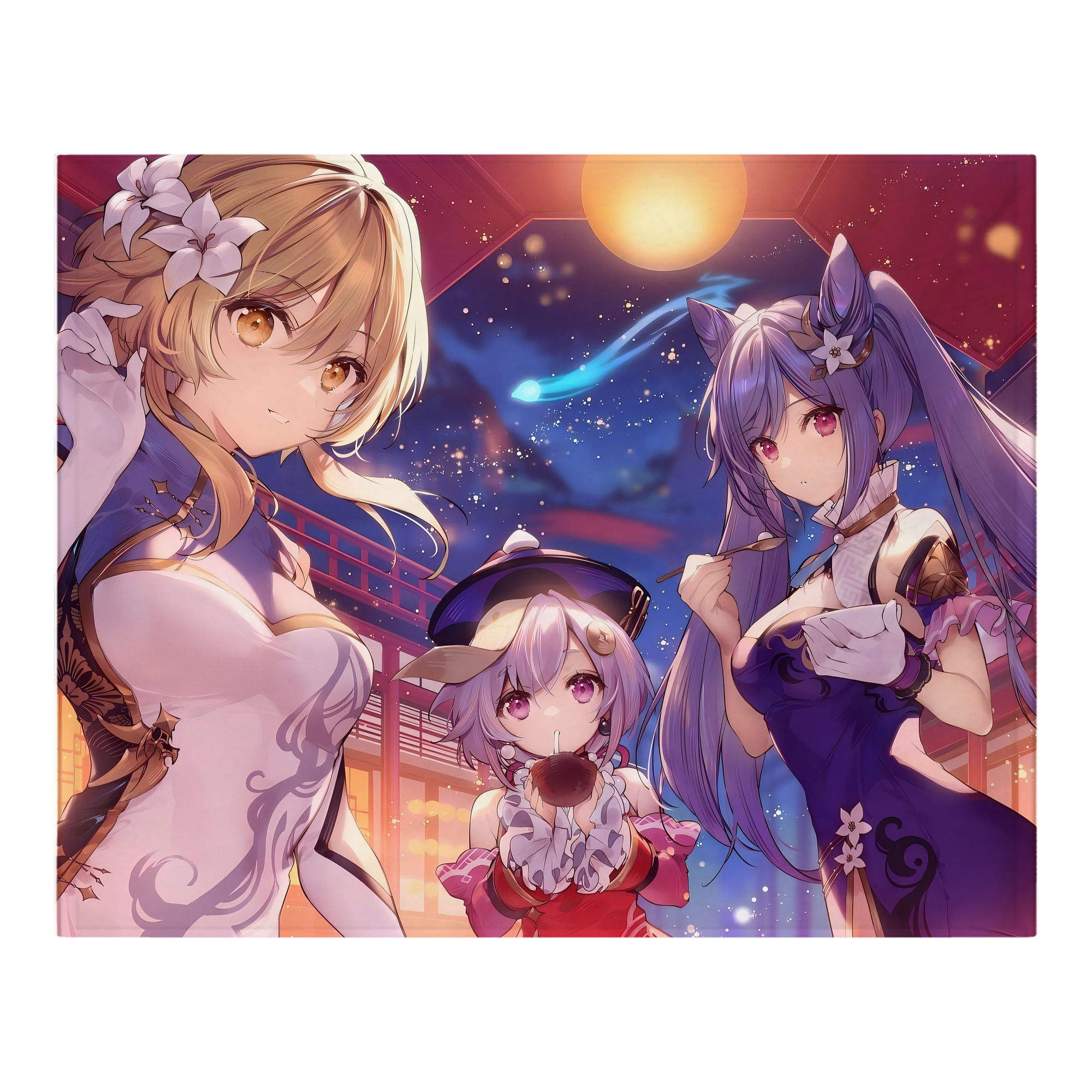 げんし神 genshin フランネルブランケット・多サイズ対応（横型）