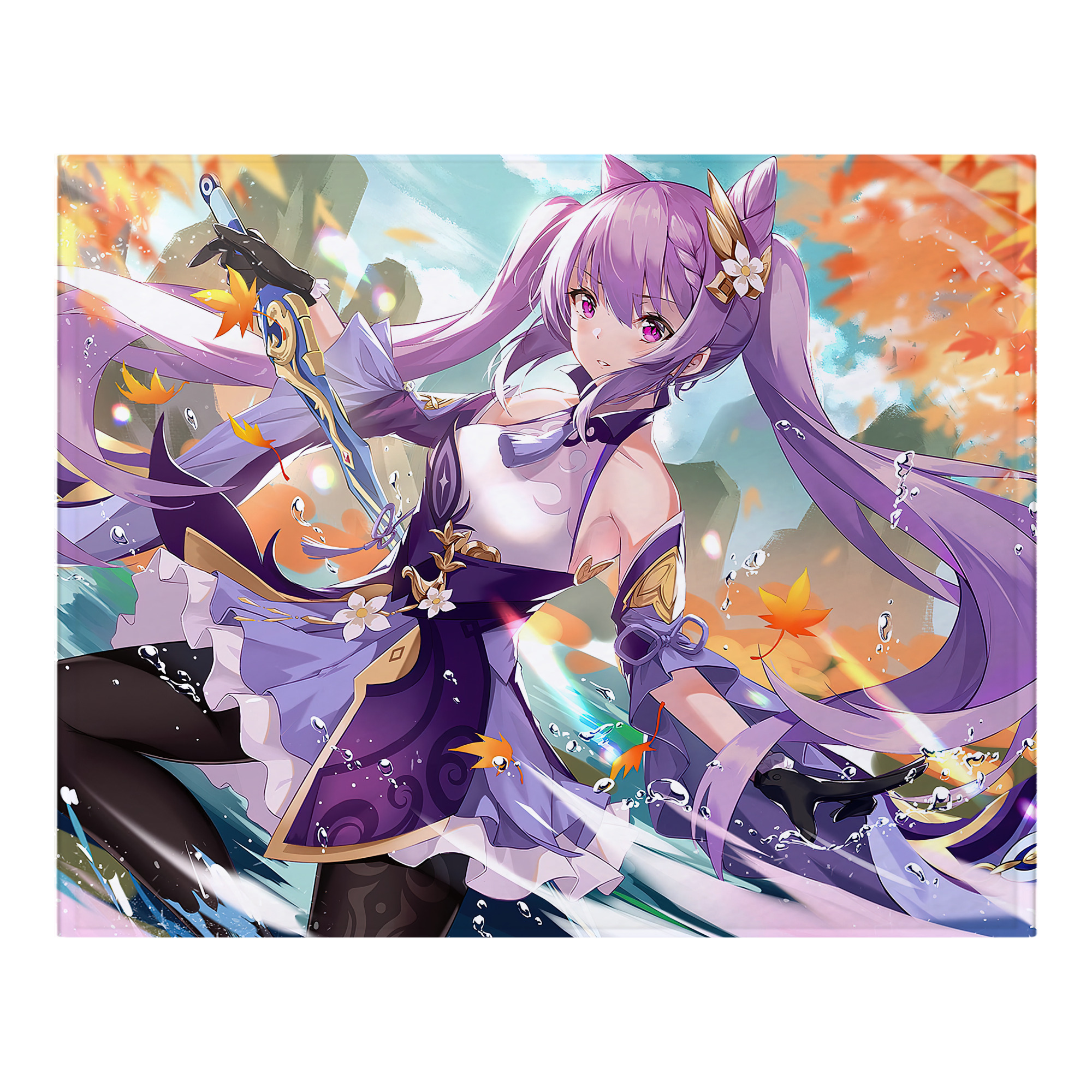 げんし神 genshin フランネルブランケット・多サイズ対応（横型）
