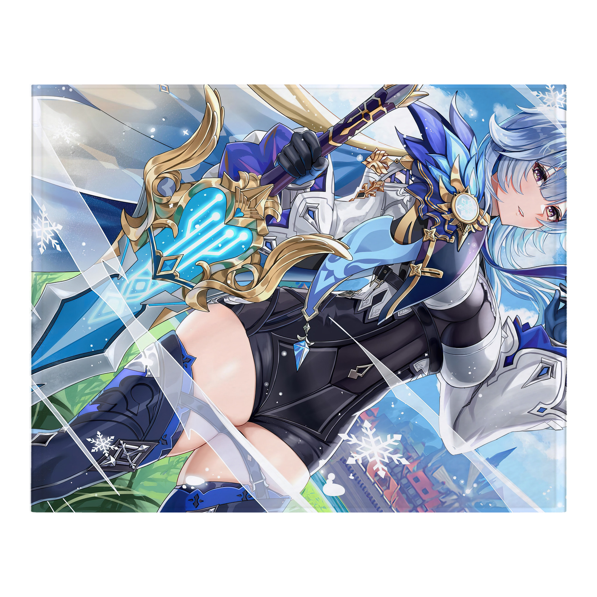 げんし神 genshin フランネルブランケット・多サイズ対応（横型）