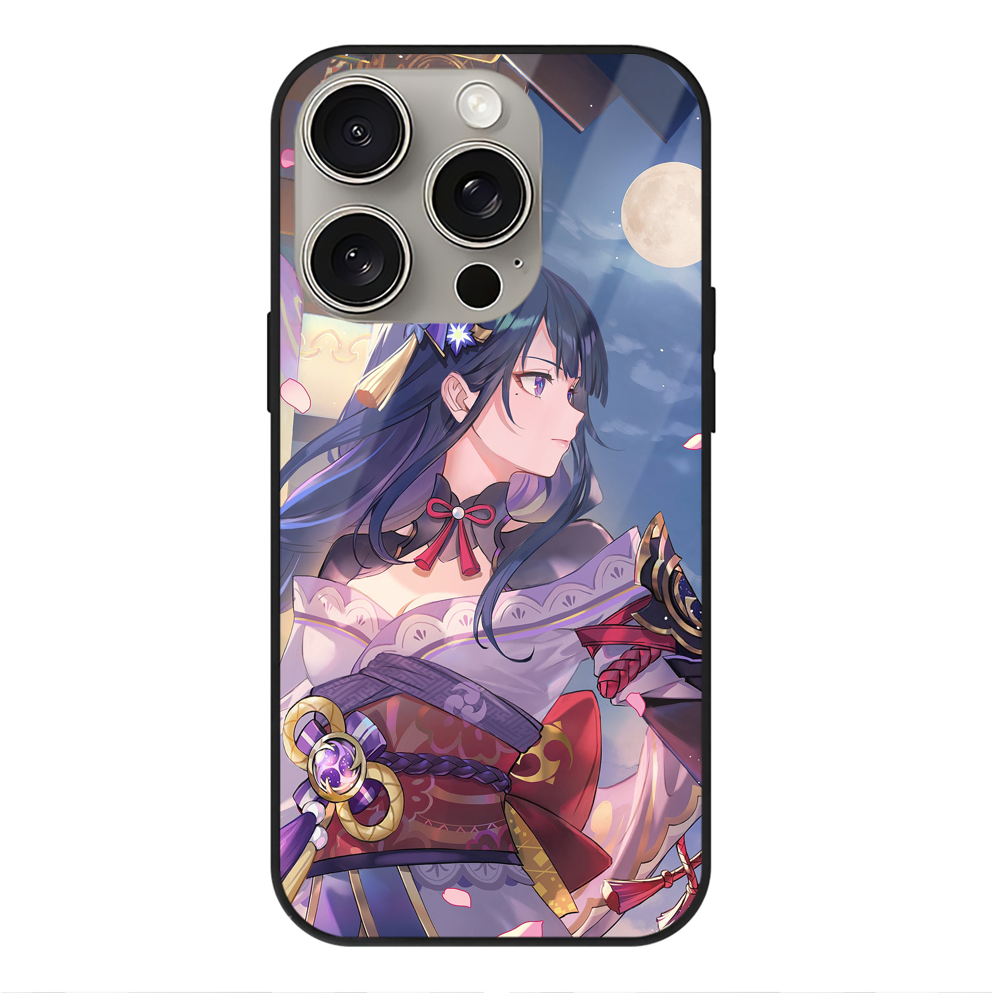 げんし神 genshin 【iPhone15Pro対応】スマホケース 耐衝撃＆黄変防止 背面ガラス