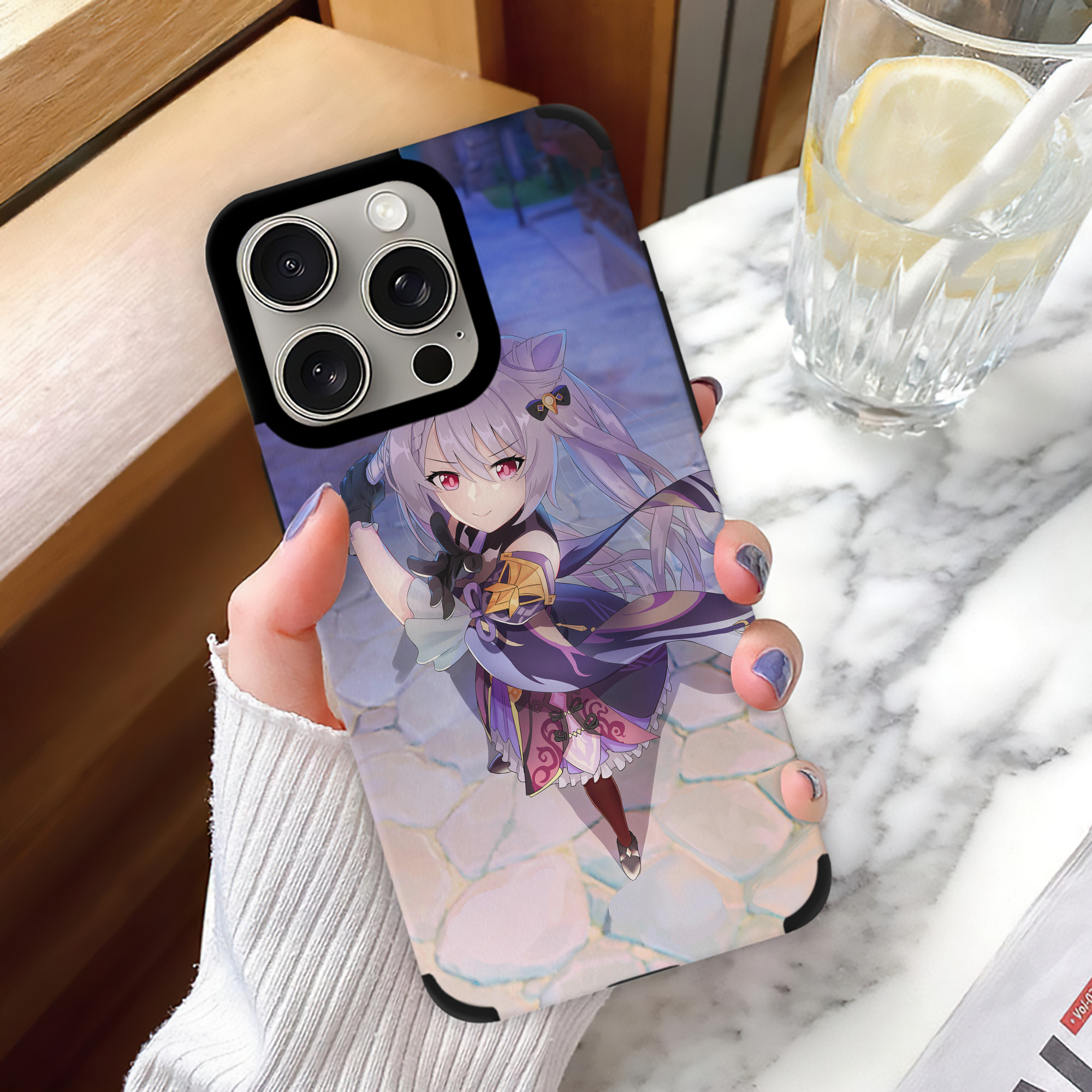 げんし神 genshin 【iPhone15ProMax対応】 PUレザー スマホケース 耐衝撃＆黄変防止