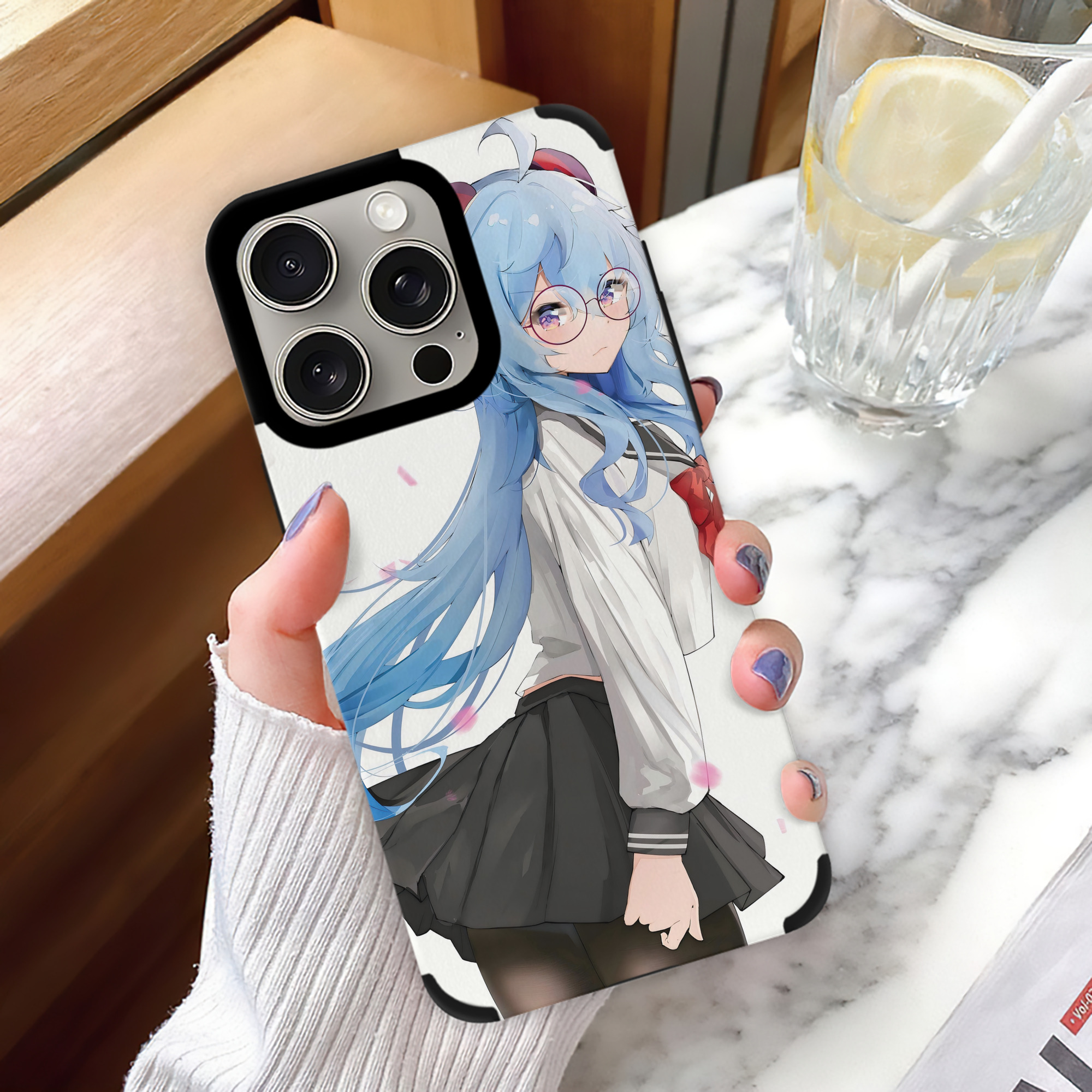 げんし神 genshin 【iPhone15ProMax対応】 PUレザー スマホケース 耐衝撃＆黄変防止