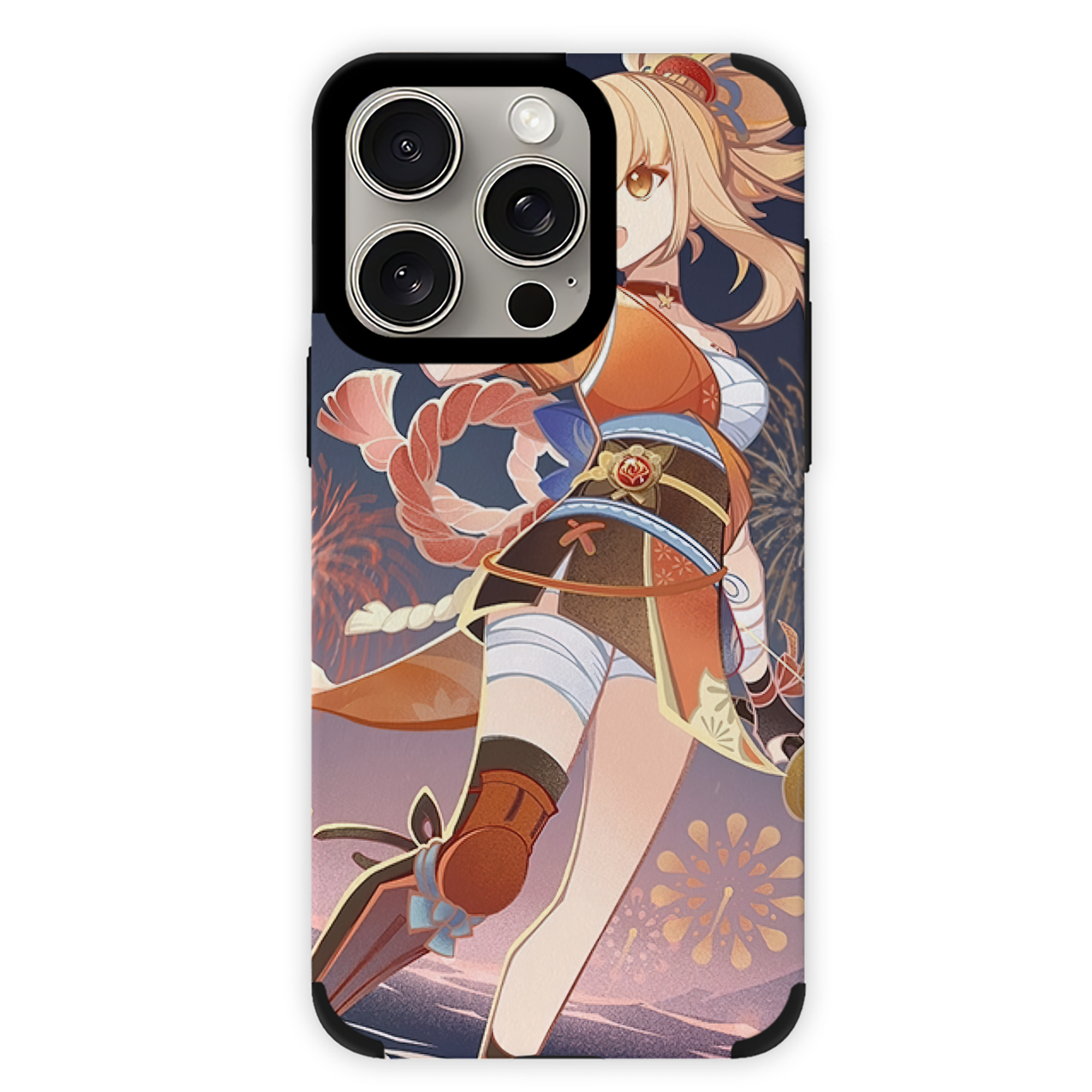 げんし神 genshin 【iPhone15ProMax対応】 PUレザー スマホケース 耐衝撃＆黄変防止