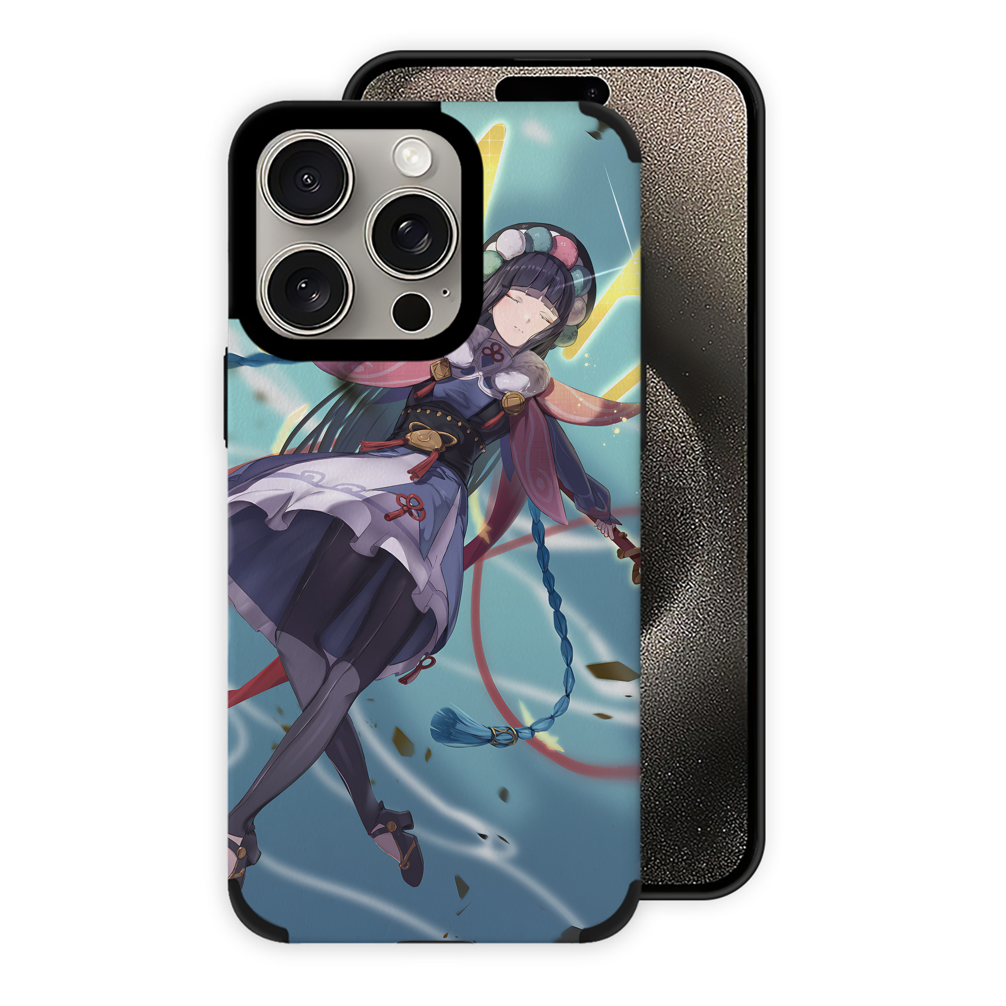 げんし神 genshin 【iPhone15ProMax対応】 PUレザー スマホケース 耐衝撃＆黄変防止