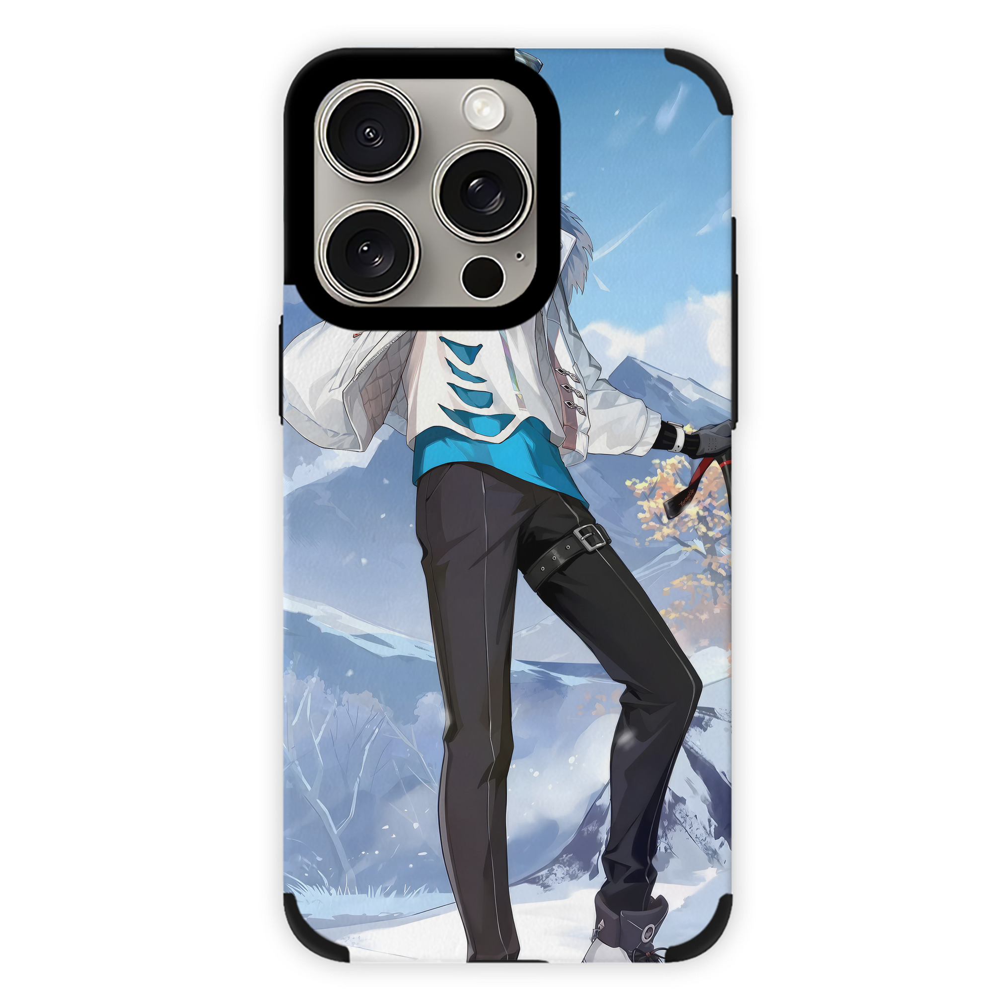 げんし神 genshin 【iPhone15ProMax対応】 PUレザー スマホケース 耐衝撃＆黄変防止