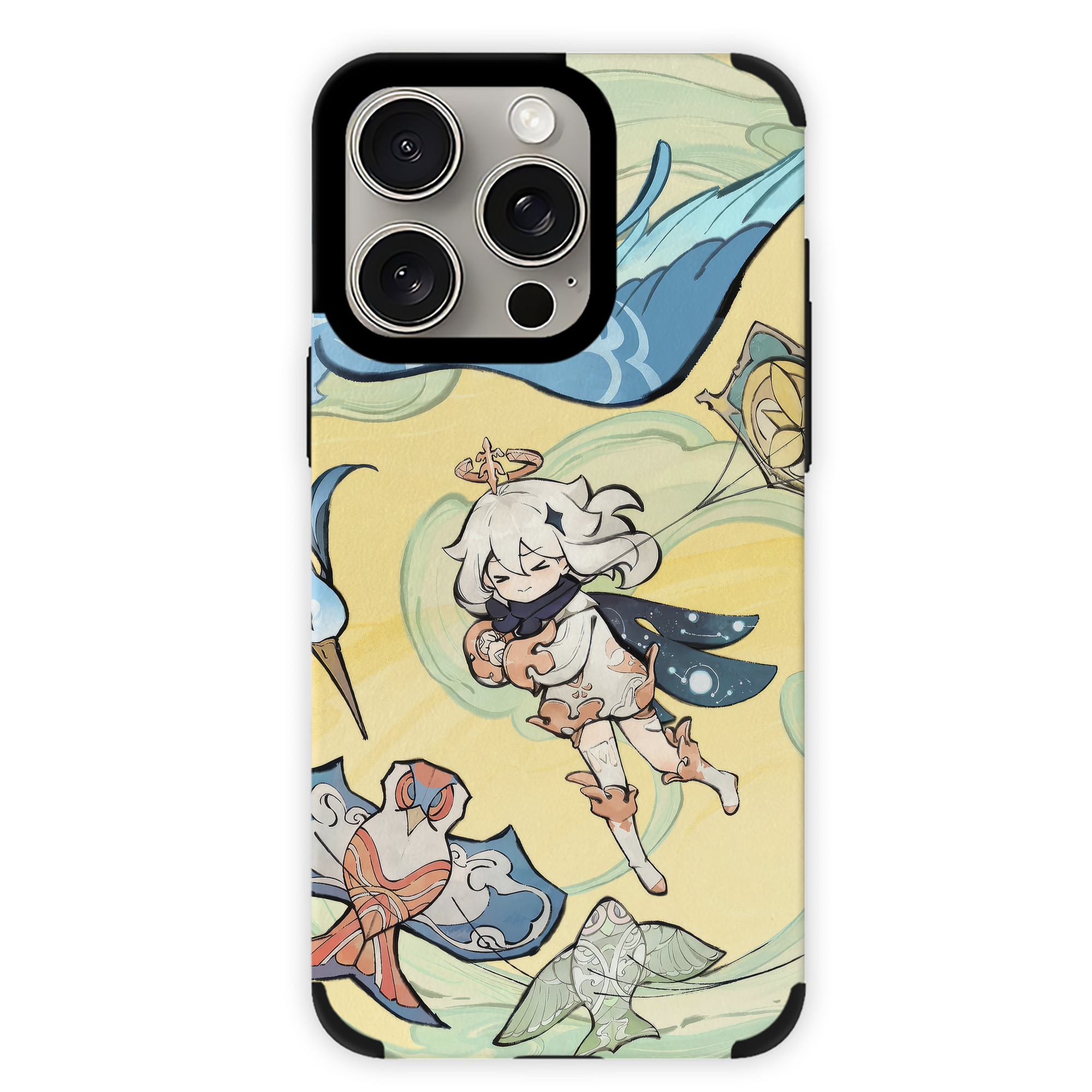 げんし神 genshin 【iPhone15ProMax対応】 PUレザー スマホケース 耐衝撃＆黄変防止