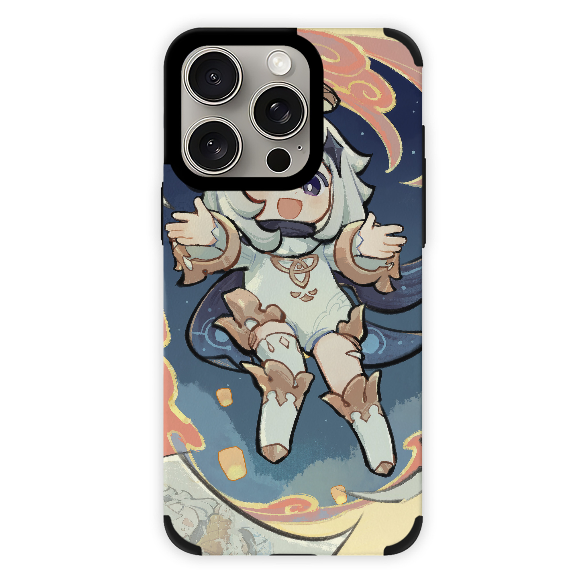 げんし神 genshin 【iPhone15ProMax対応】 PUレザー スマホケース 耐衝撃＆黄変防止