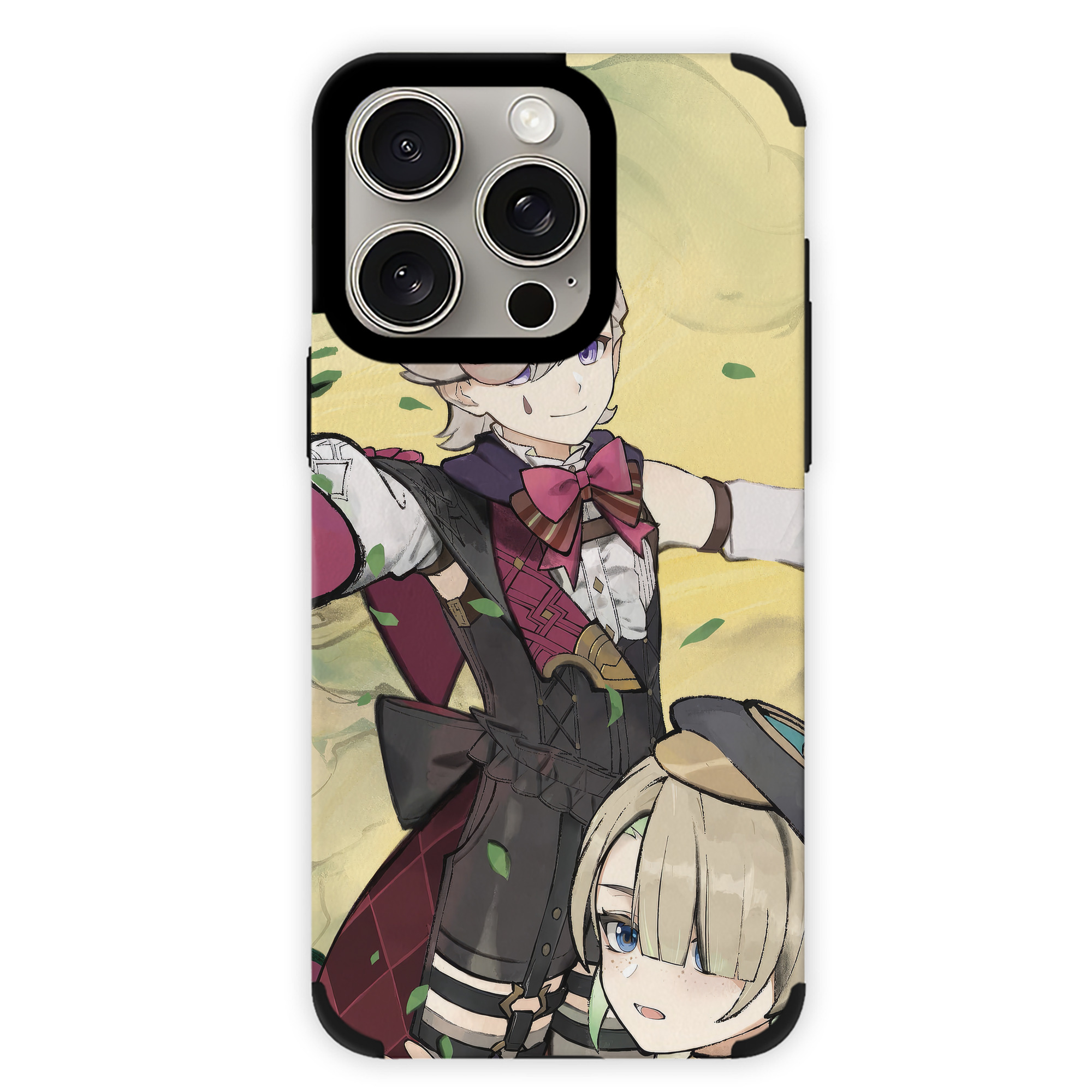 げんし神 genshin 【iPhone15ProMax対応】 PUレザー スマホケース 耐衝撃＆黄変防止