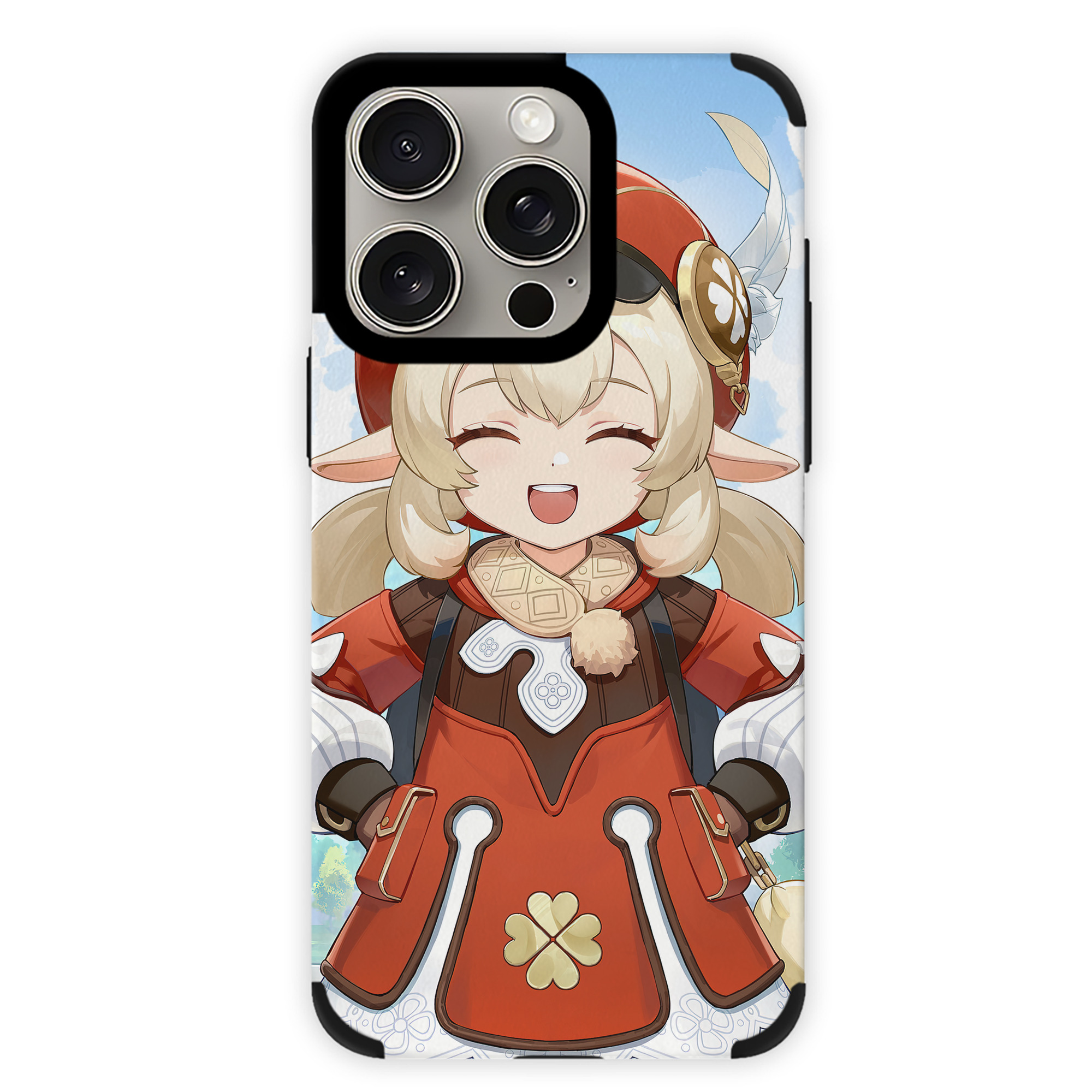 げんし神 genshin 【iPhone15ProMax対応】 PUレザー スマホケース 耐衝撃＆黄変防止