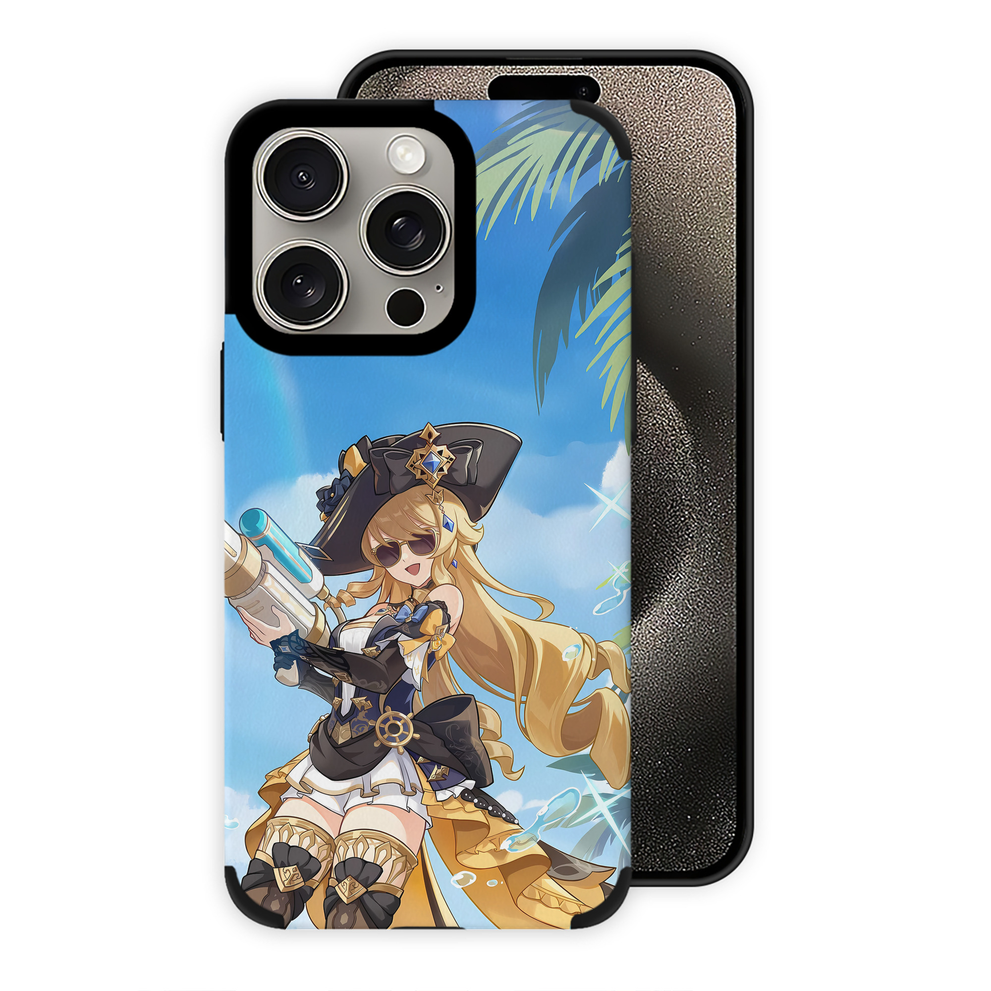 げんし神 genshin 【iPhone15ProMax対応】 PUレザー スマホケース 耐衝撃＆黄変防止