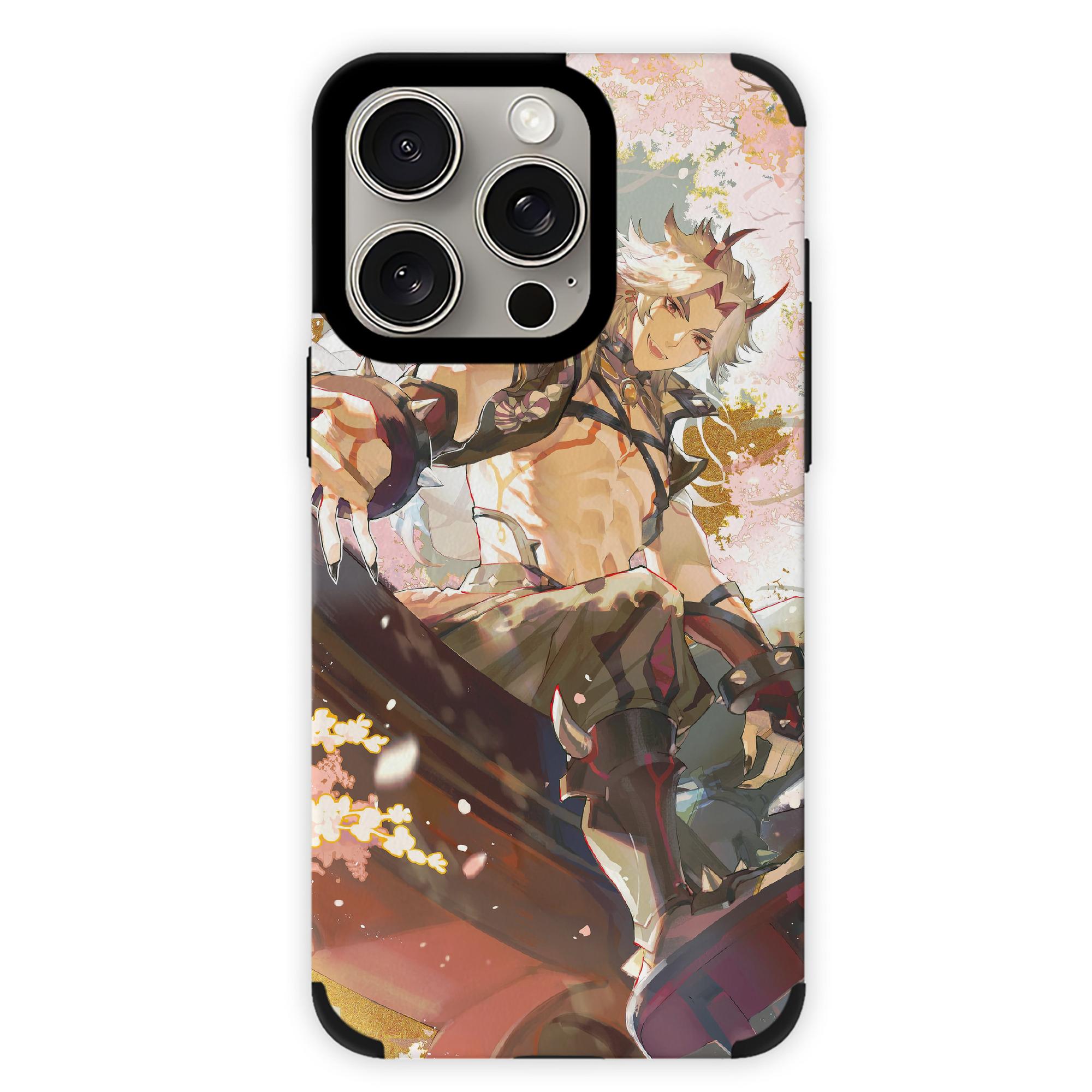 げんし神 genshin 【iPhone15ProMax対応】 PUレザー スマホケース 耐衝撃＆黄変防止