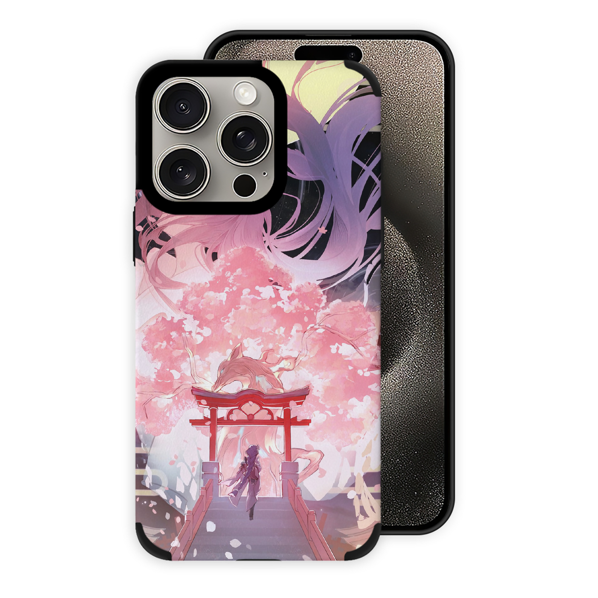げんし神 genshin 【iPhone15ProMax対応】 PUレザー スマホケース 耐衝撃＆黄変防止