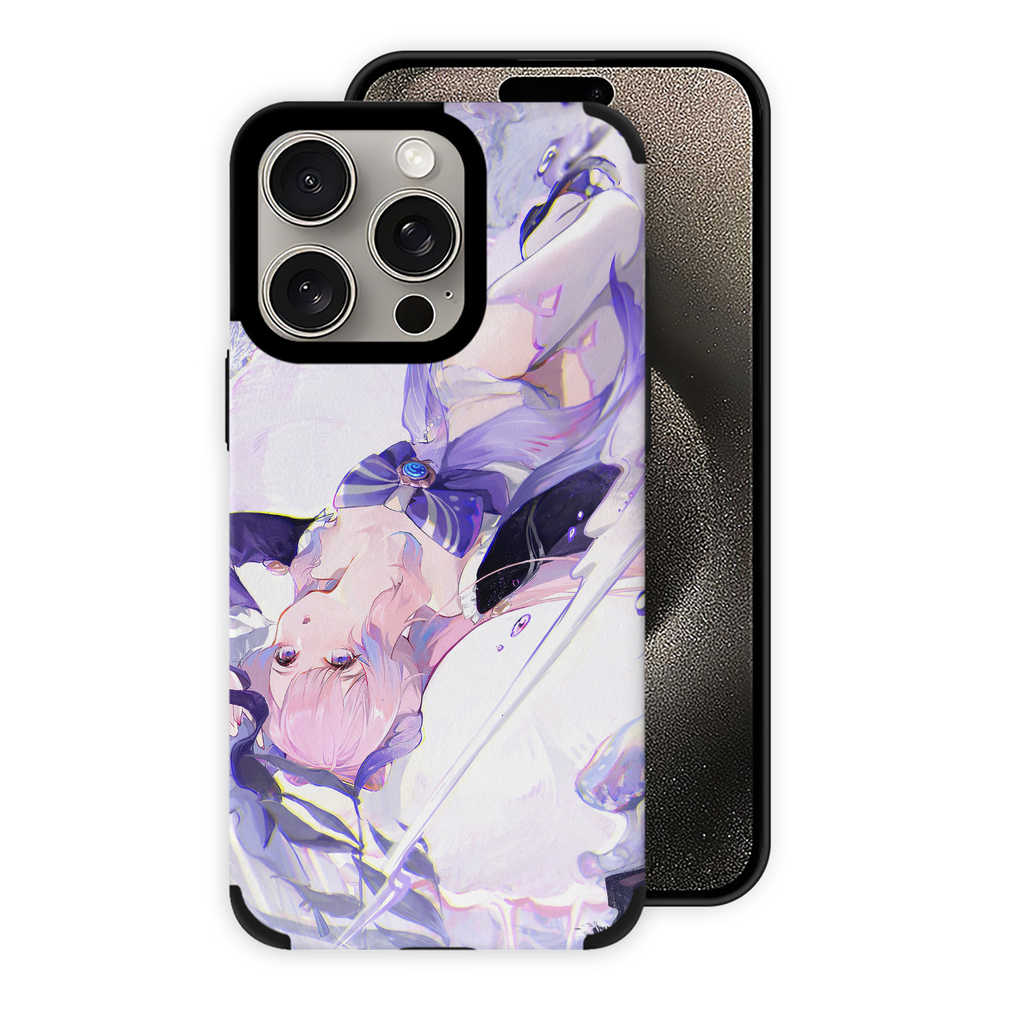 げんし神 genshin 【iPhone15ProMax対応】 PUレザー スマホケース 耐衝撃＆黄変防止