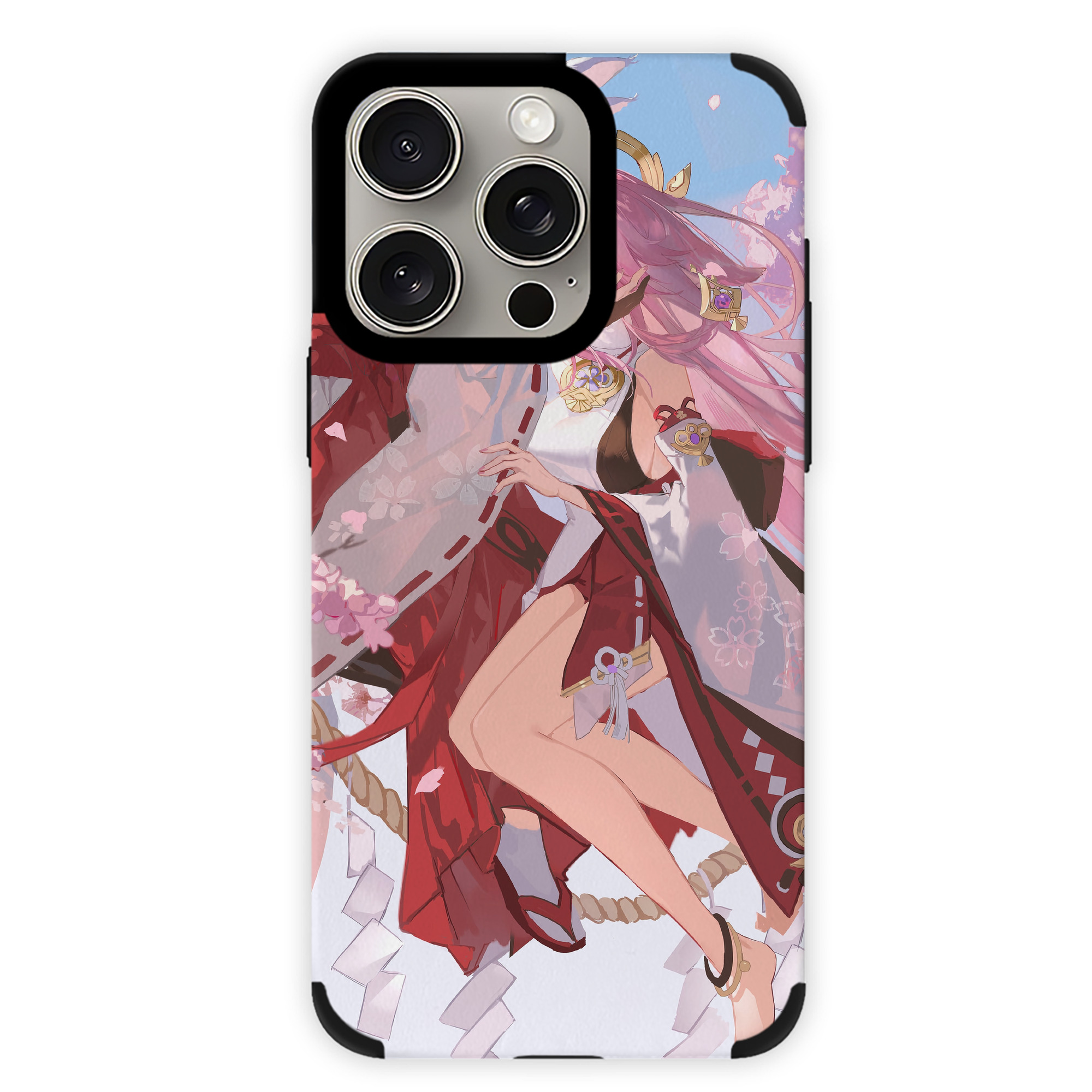 げんし神 genshin 【iPhone15ProMax対応】 PUレザー スマホケース 耐衝撃＆黄変防止