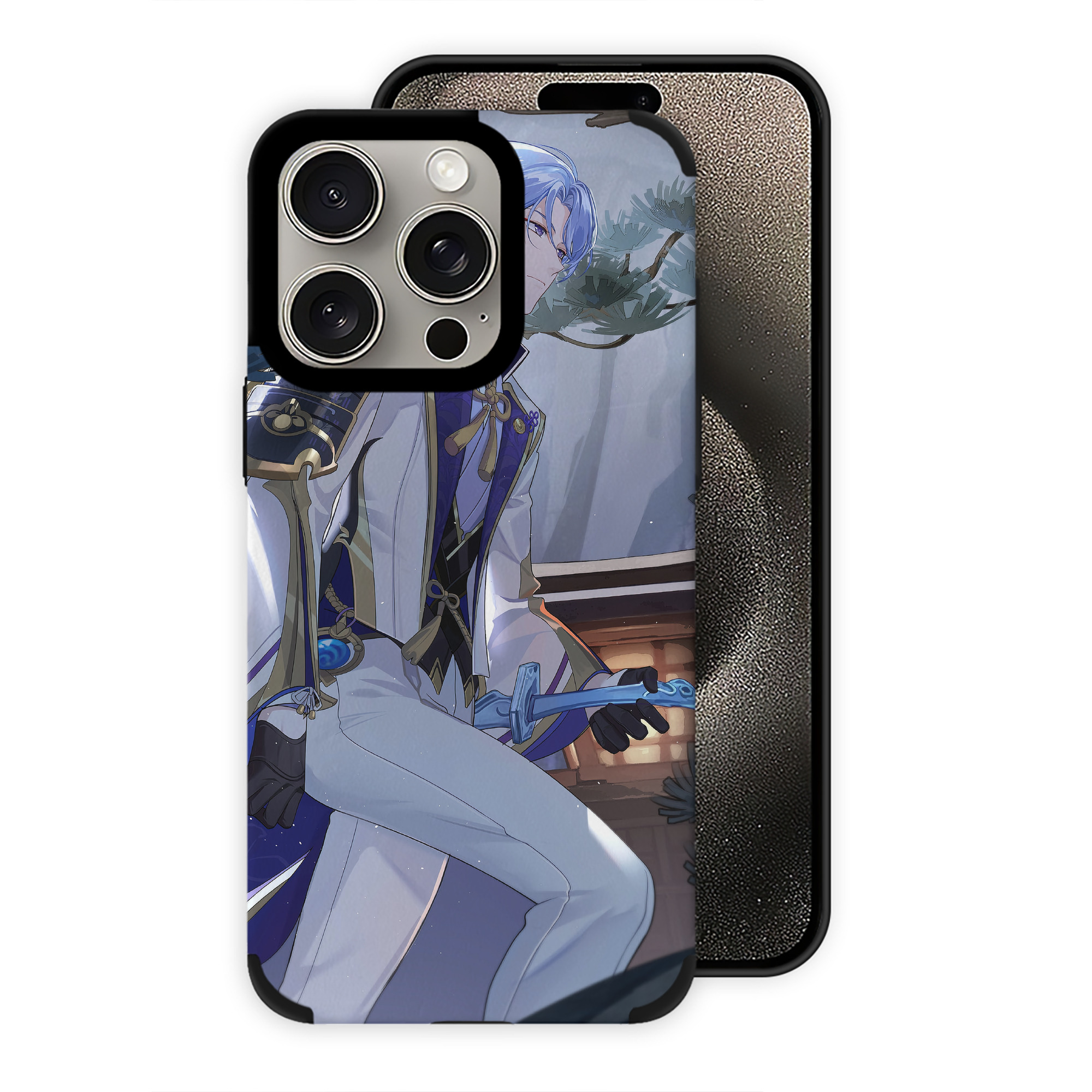 げんし神 genshin 【iPhone15ProMax対応】 PUレザー スマホケース 耐衝撃＆黄変防止