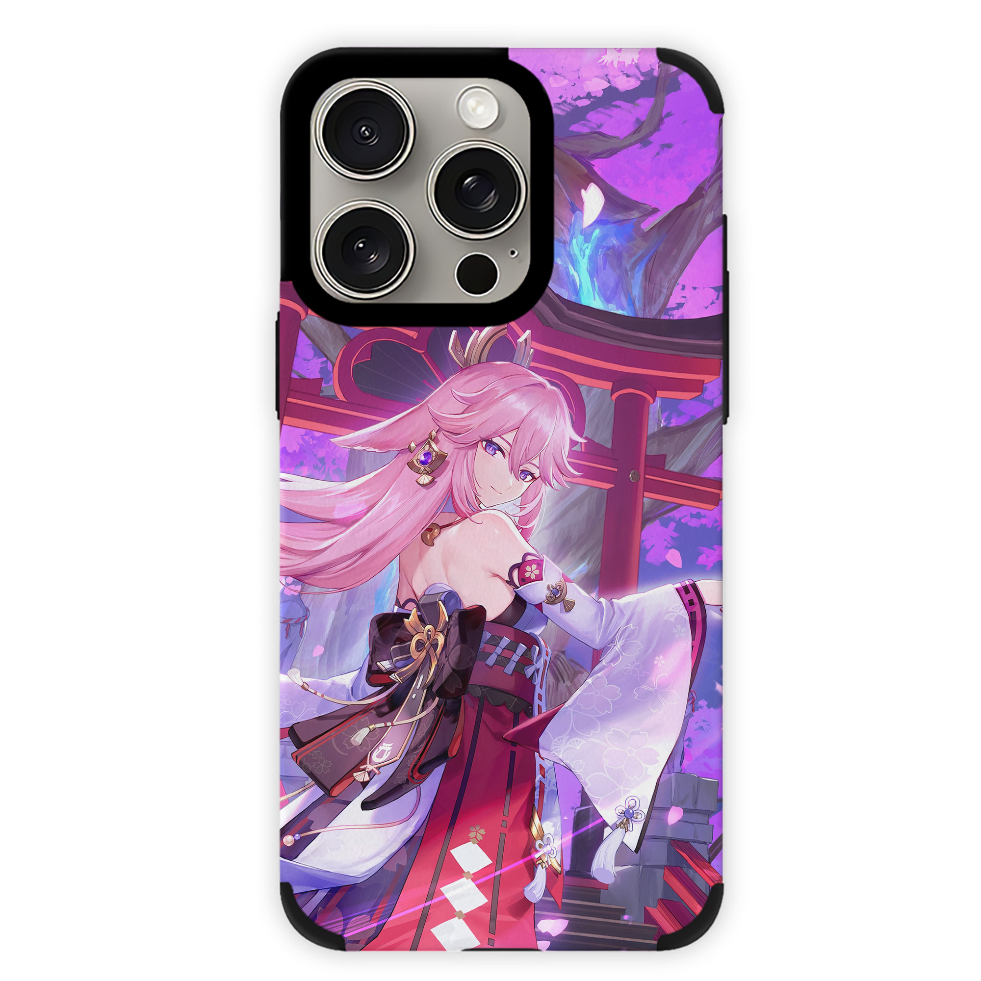 げんし神 genshin 【iPhone15ProMax対応】 PUレザー スマホケース 耐衝撃＆黄変防止