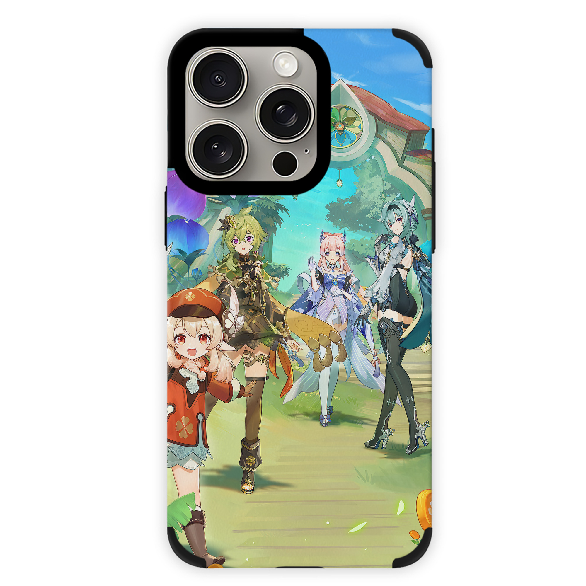 げんし神 genshin 【iPhone15ProMax対応】 PUレザー スマホケース 耐衝撃＆黄変防止