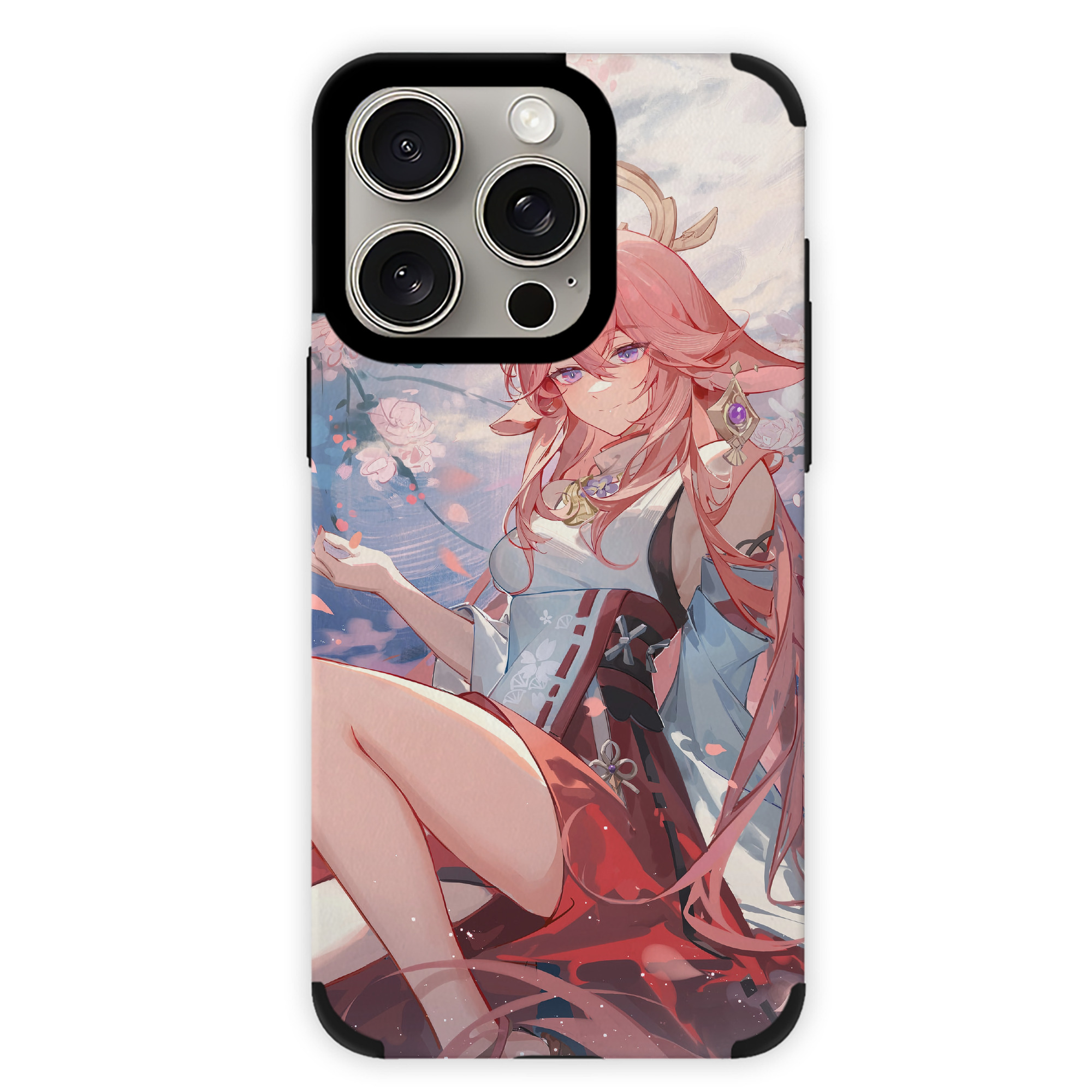 げんし神 genshin 【iPhone15ProMax対応】 PUレザー スマホケース 耐衝撃＆黄変防止