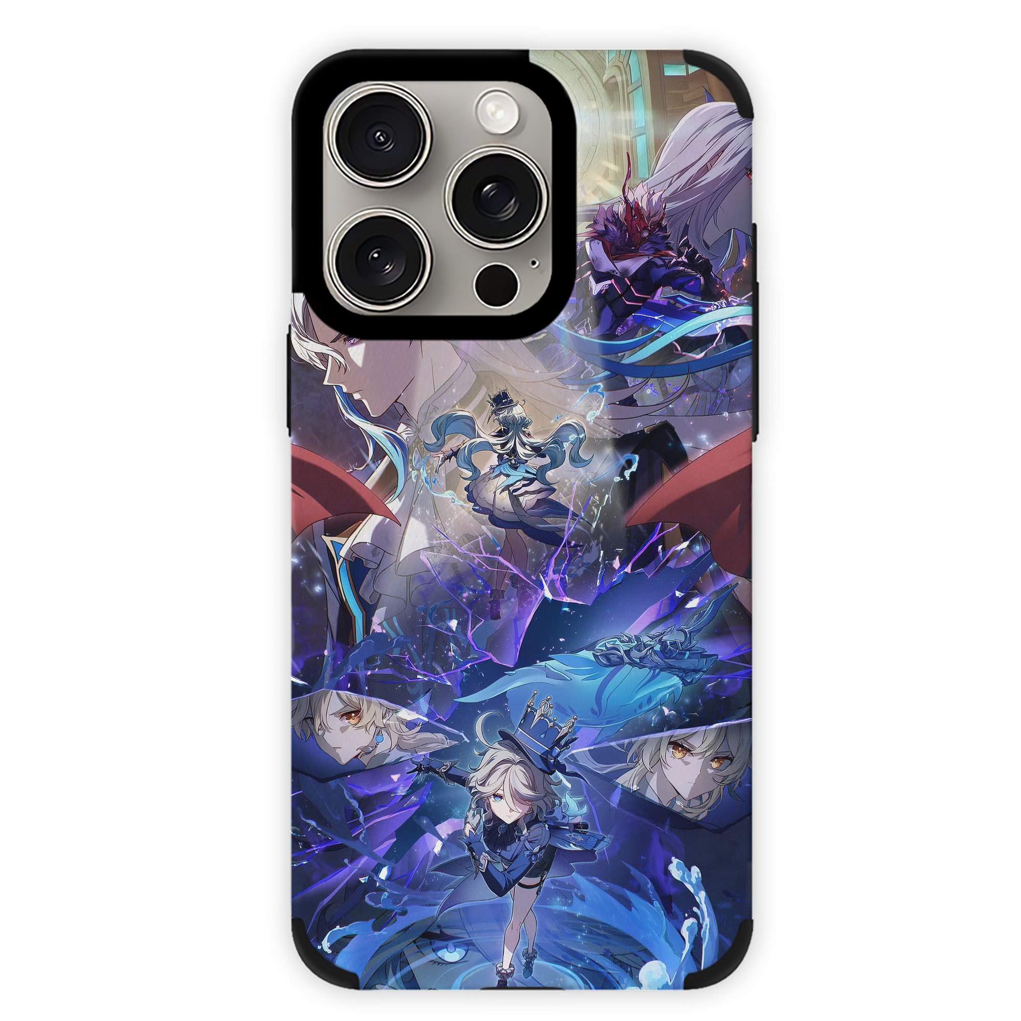 げんし神 genshin 【iPhone15ProMax対応】 PUレザー スマホケース 耐衝撃＆黄変防止