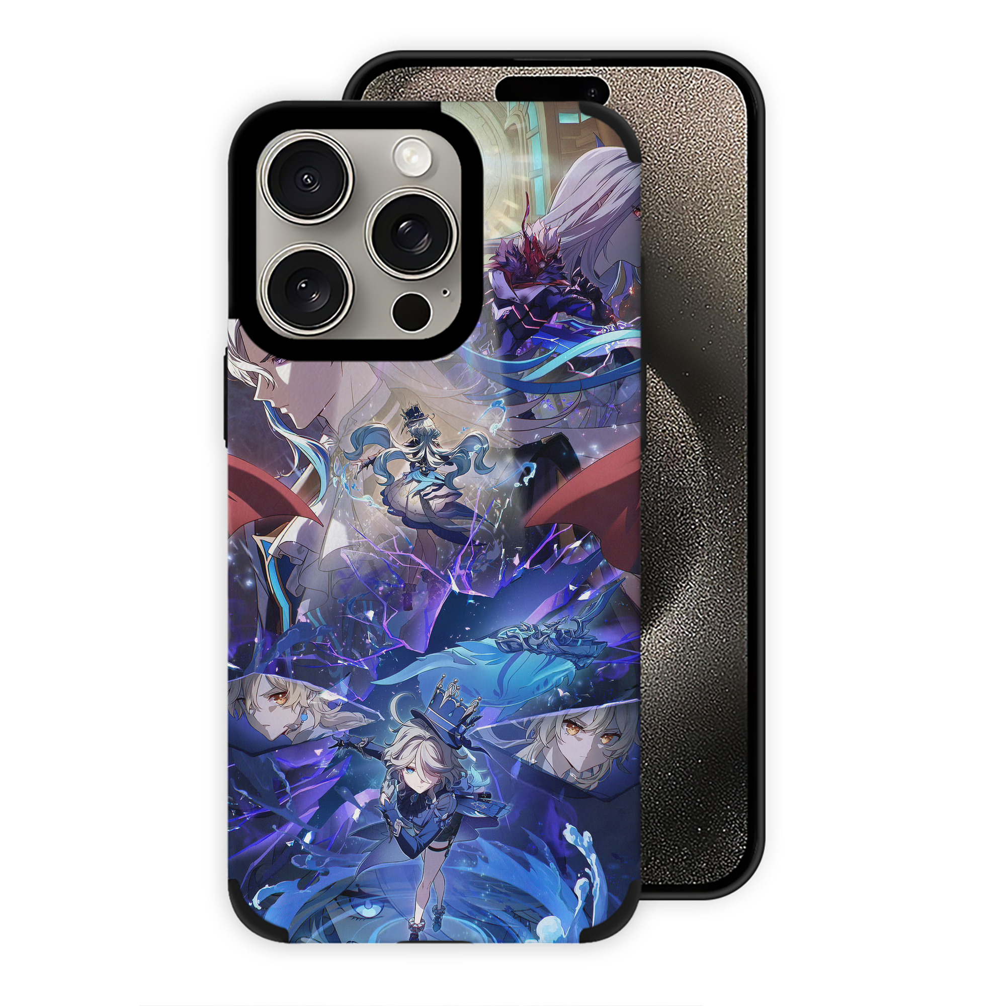 げんし神 genshin 【iPhone15ProMax対応】 PUレザー スマホケース 耐衝撃＆黄変防止